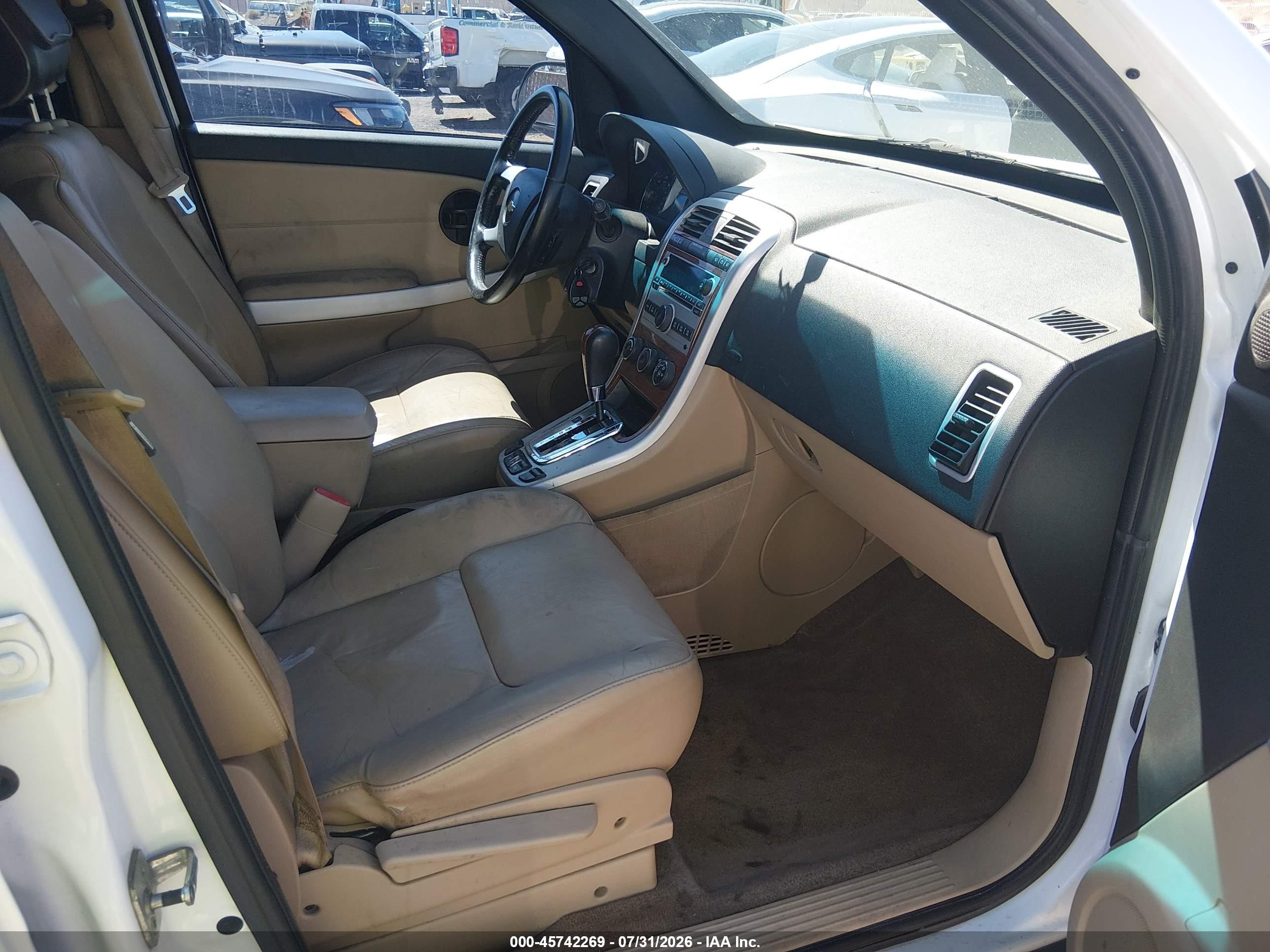 2007 Chevrolet Equinox Lt White vin: 2CNDL73F076067485