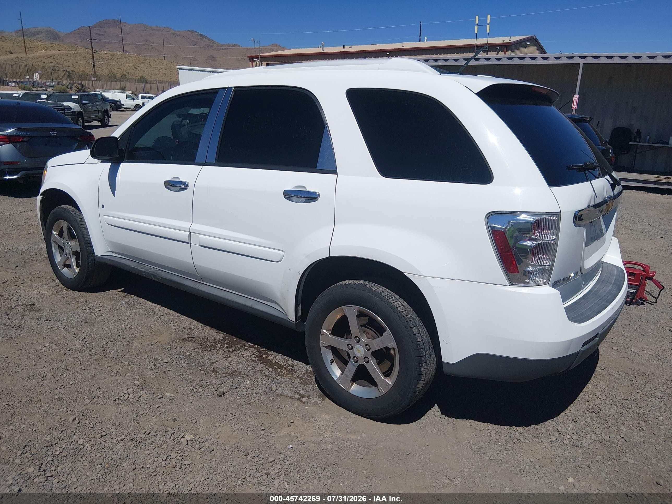 2007 Chevrolet Equinox Lt White vin: 2CNDL73F076067485