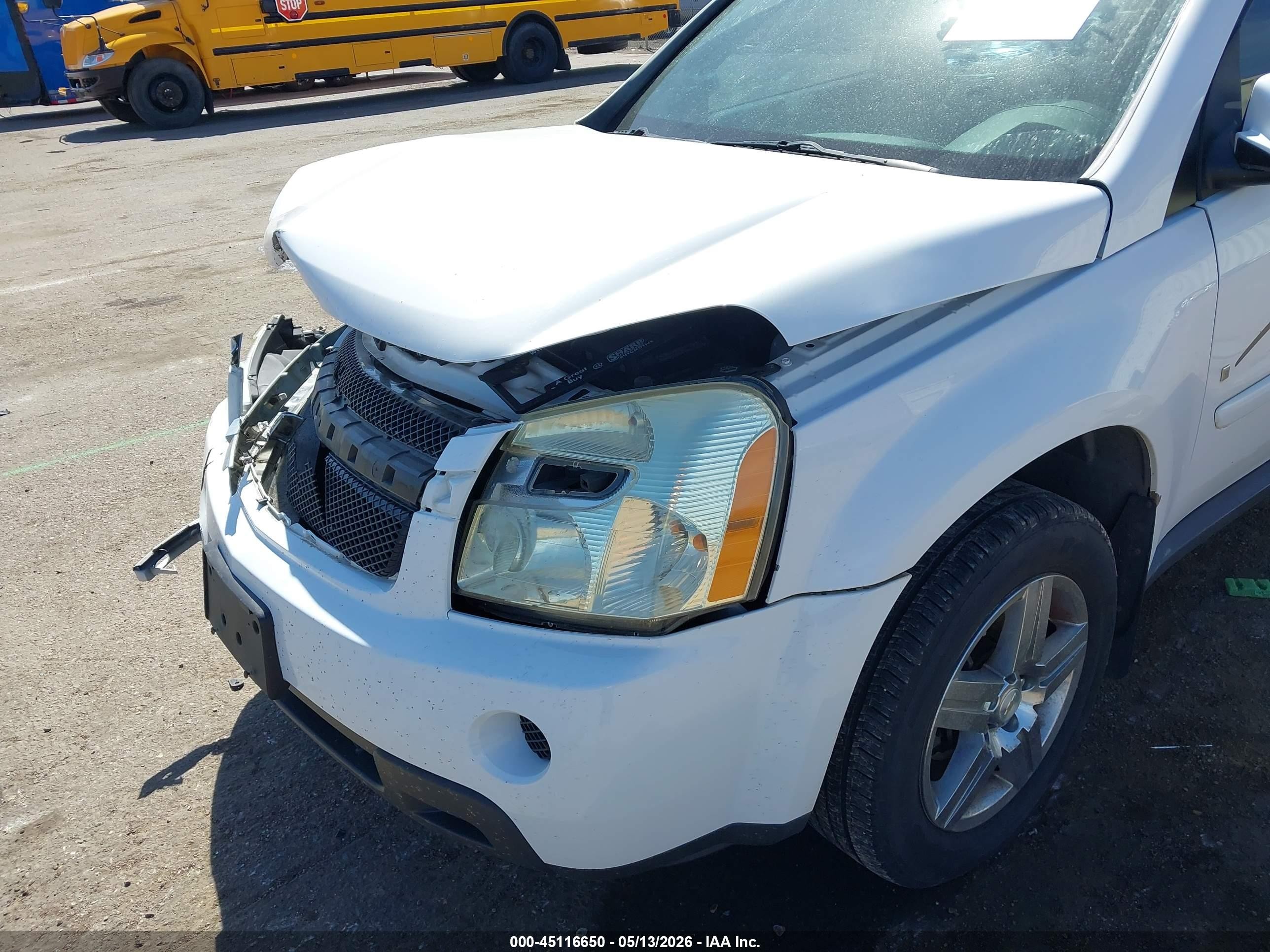 2007 Chevrolet Equinox Lt White vin: 2CNDL73F076240518