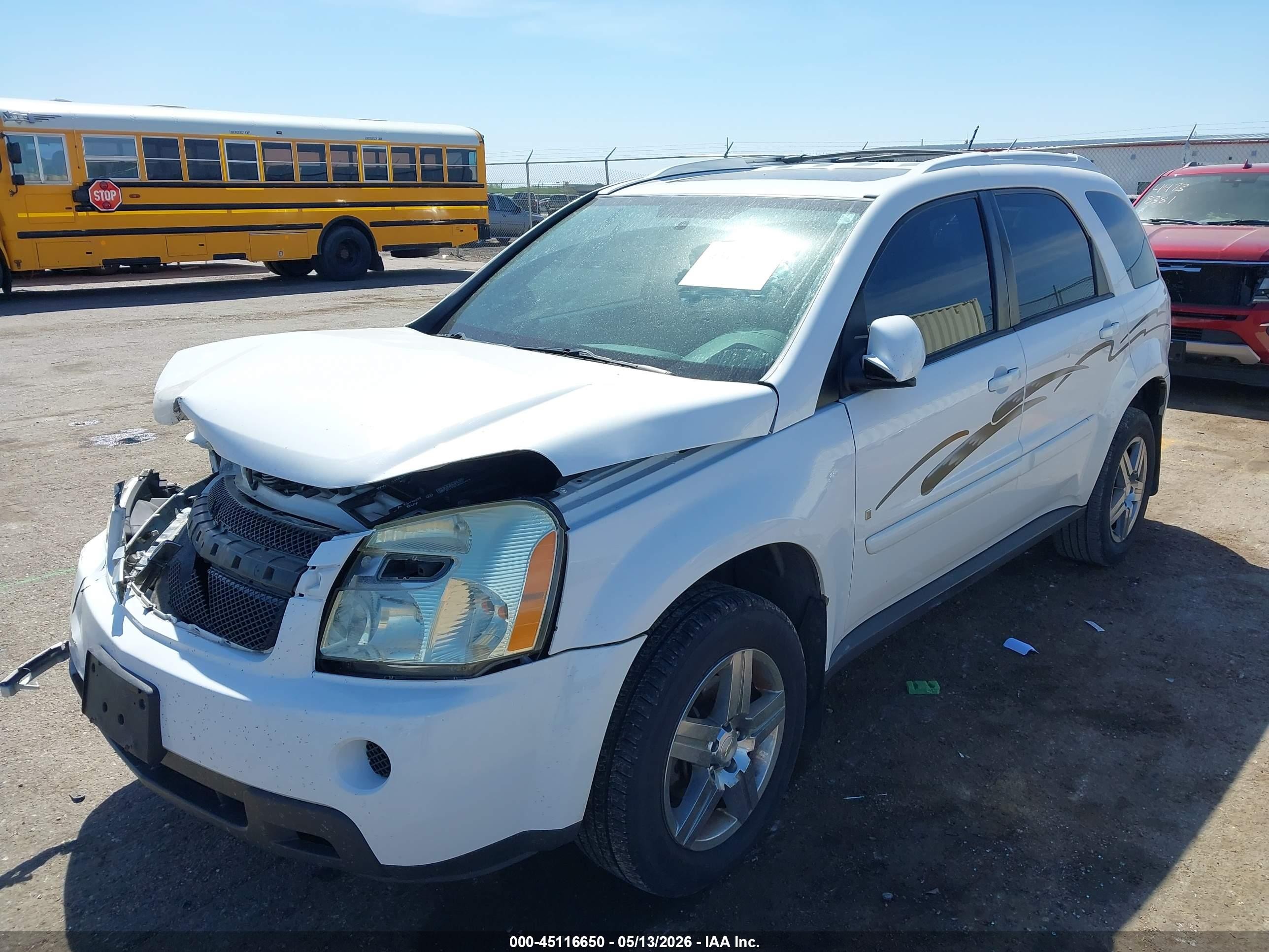 2007 Chevrolet Equinox Lt White vin: 2CNDL73F076240518