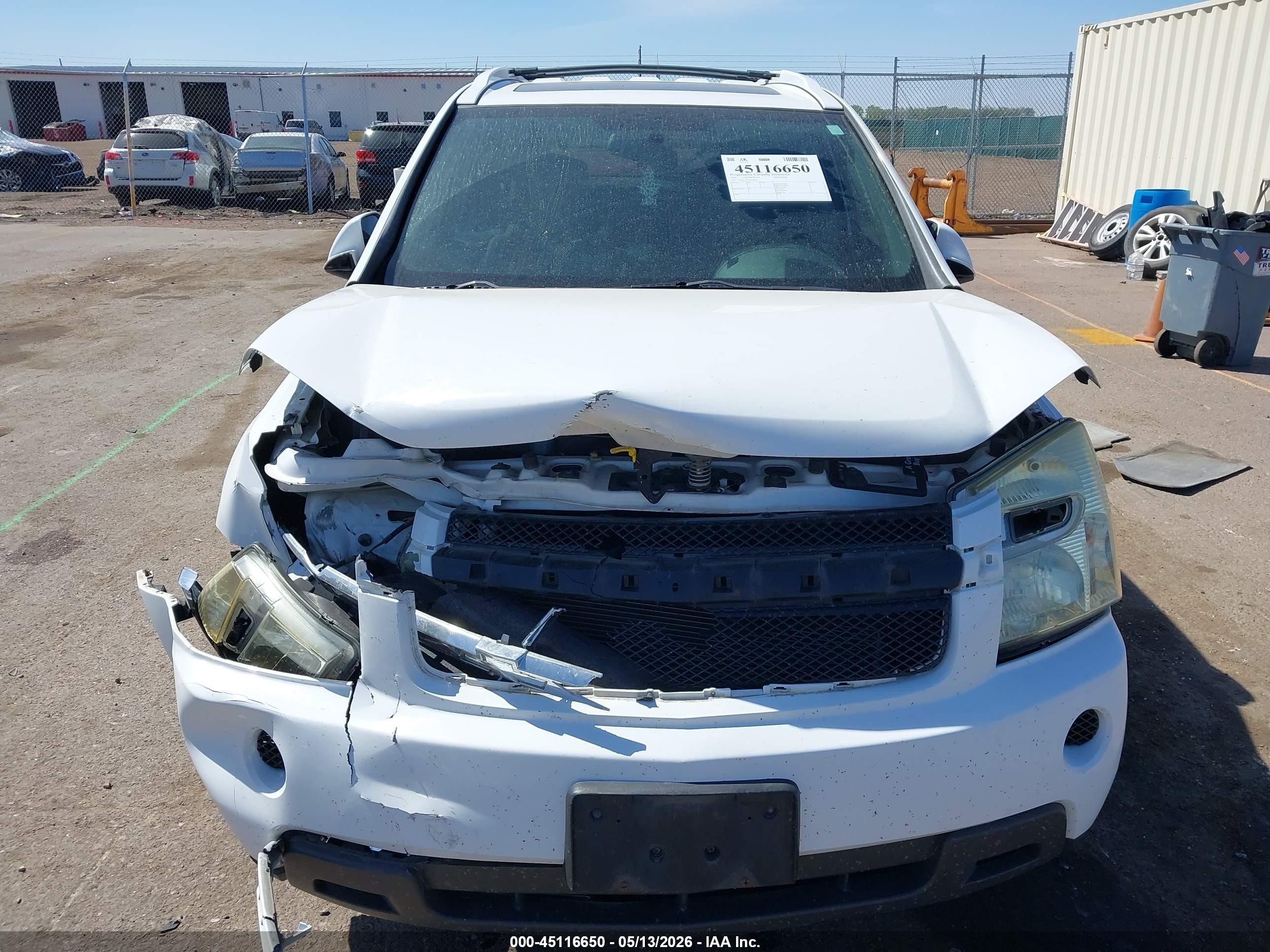 2007 Chevrolet Equinox Lt White vin: 2CNDL73F076240518