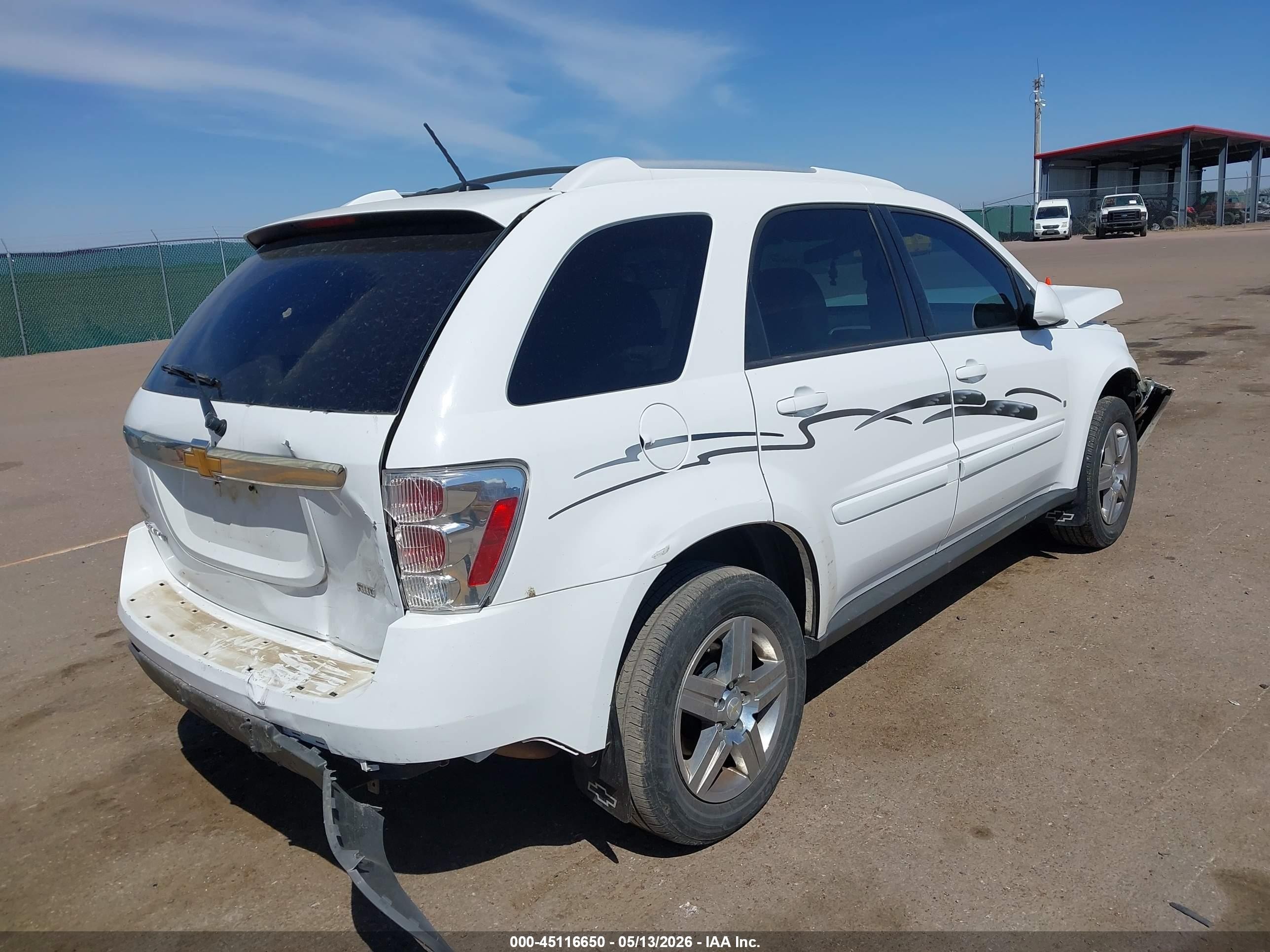 2007 Chevrolet Equinox Lt White vin: 2CNDL73F076240518