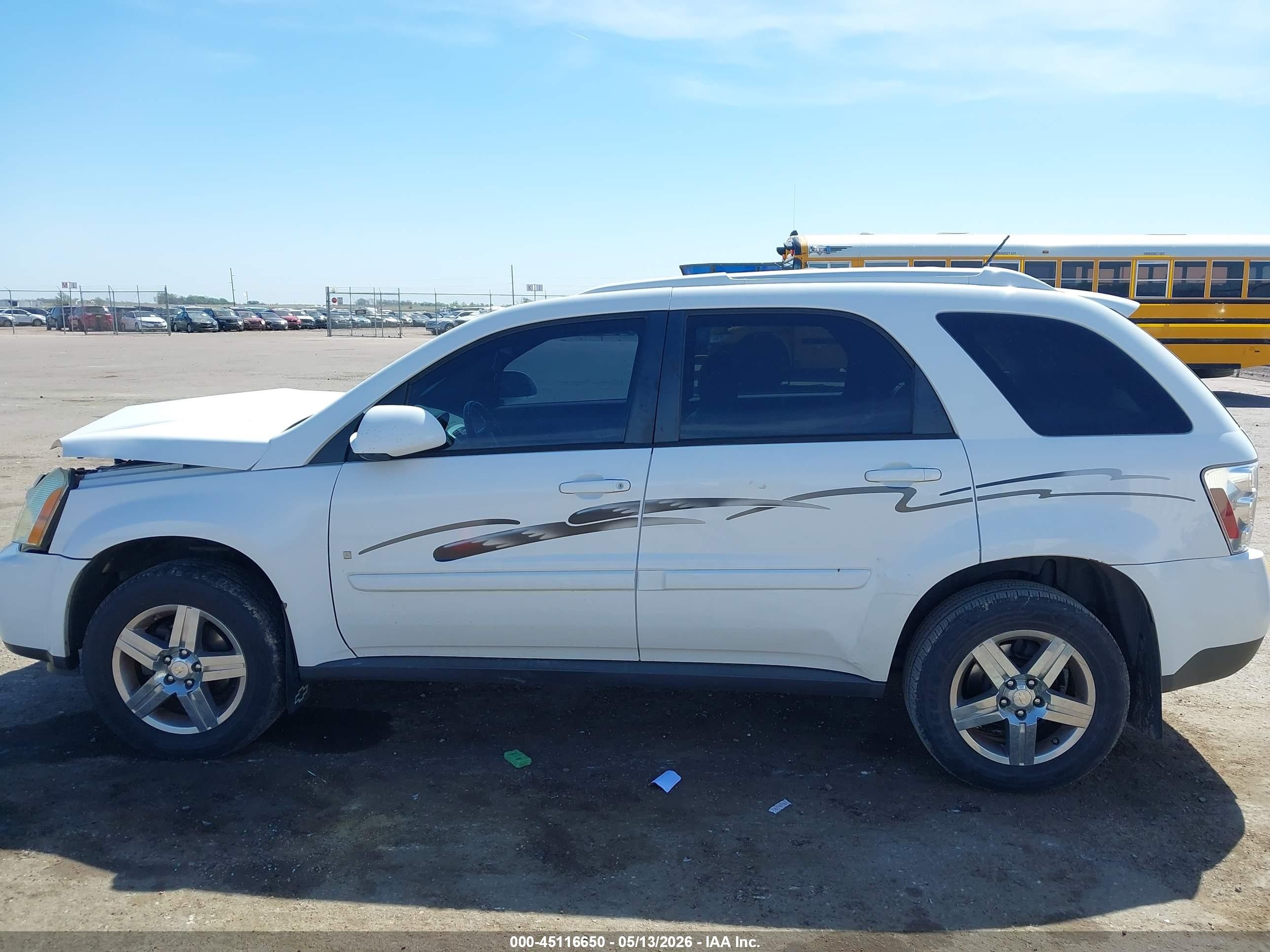 2007 Chevrolet Equinox Lt White vin: 2CNDL73F076240518