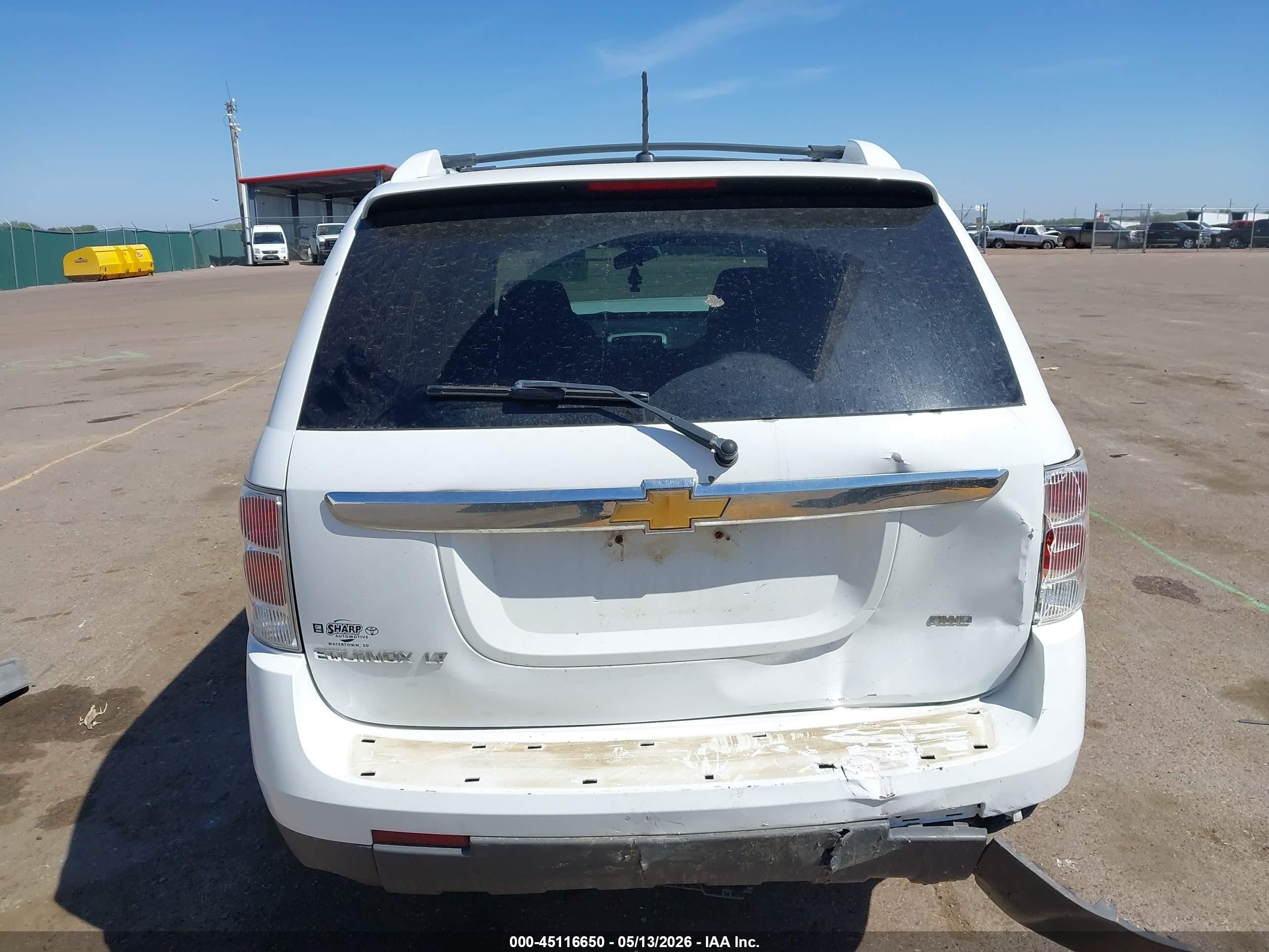 2007 Chevrolet Equinox Lt White vin: 2CNDL73F076240518