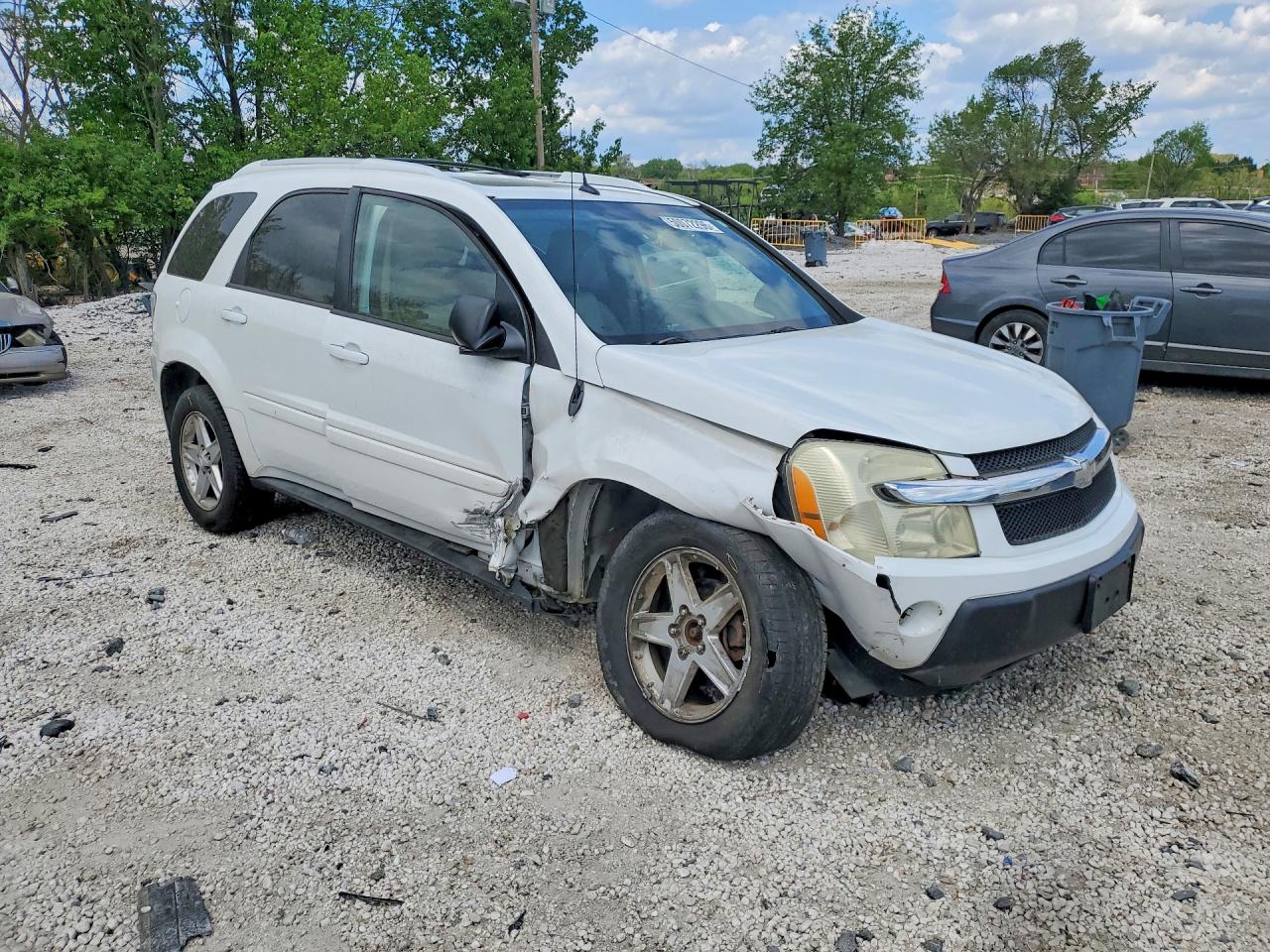 2005 Chevrolet Equinox Lt White vin: 2CNDL73F156077259