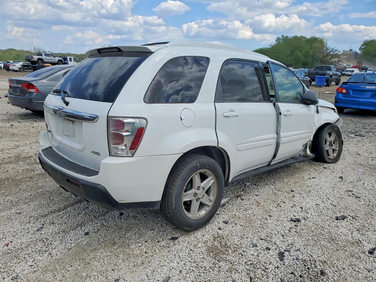 2005 Chevrolet Equinox Lt White vin: 2CNDL73F156077259
