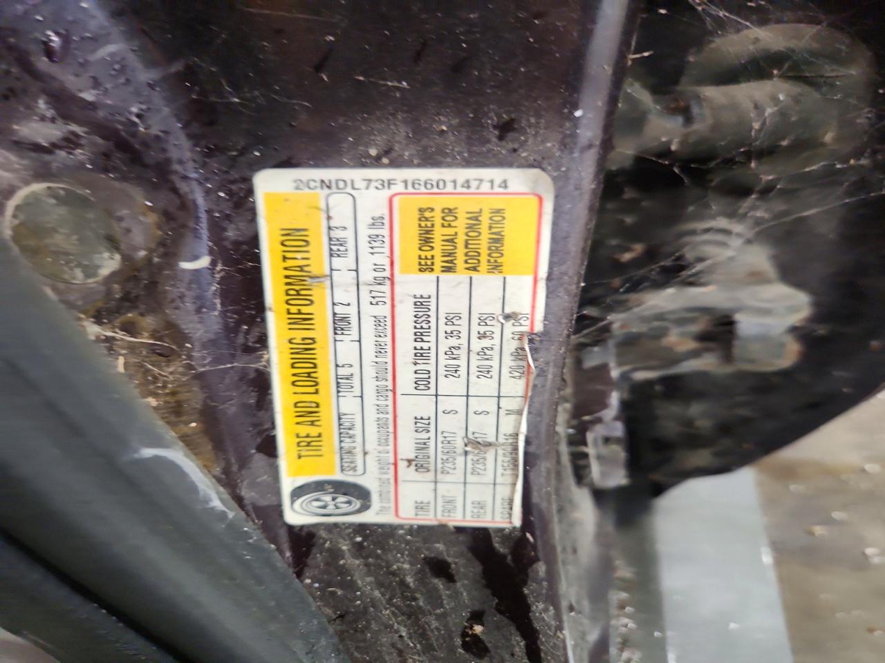 2006 Chevrolet Equinox Lt Фиолетовый vin: 2CNDL73F166014714