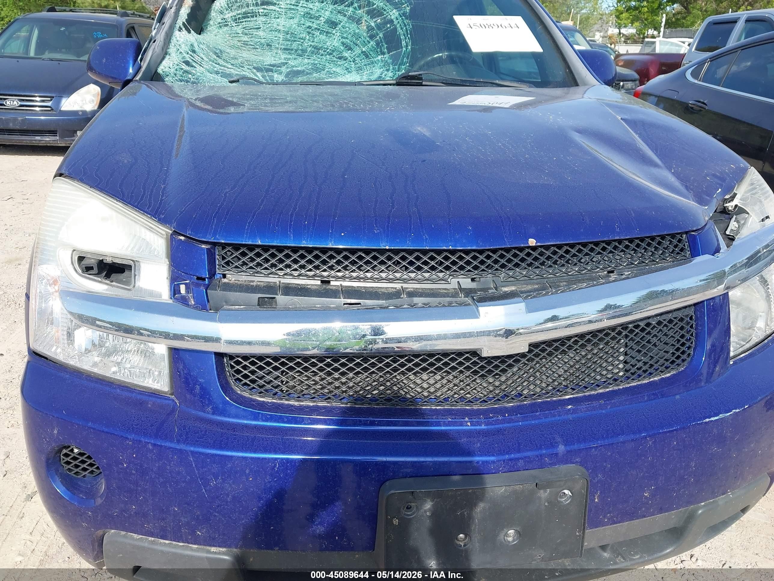 2007 Chevrolet Equinox Lt Blue vin: 2CNDL73F176038447