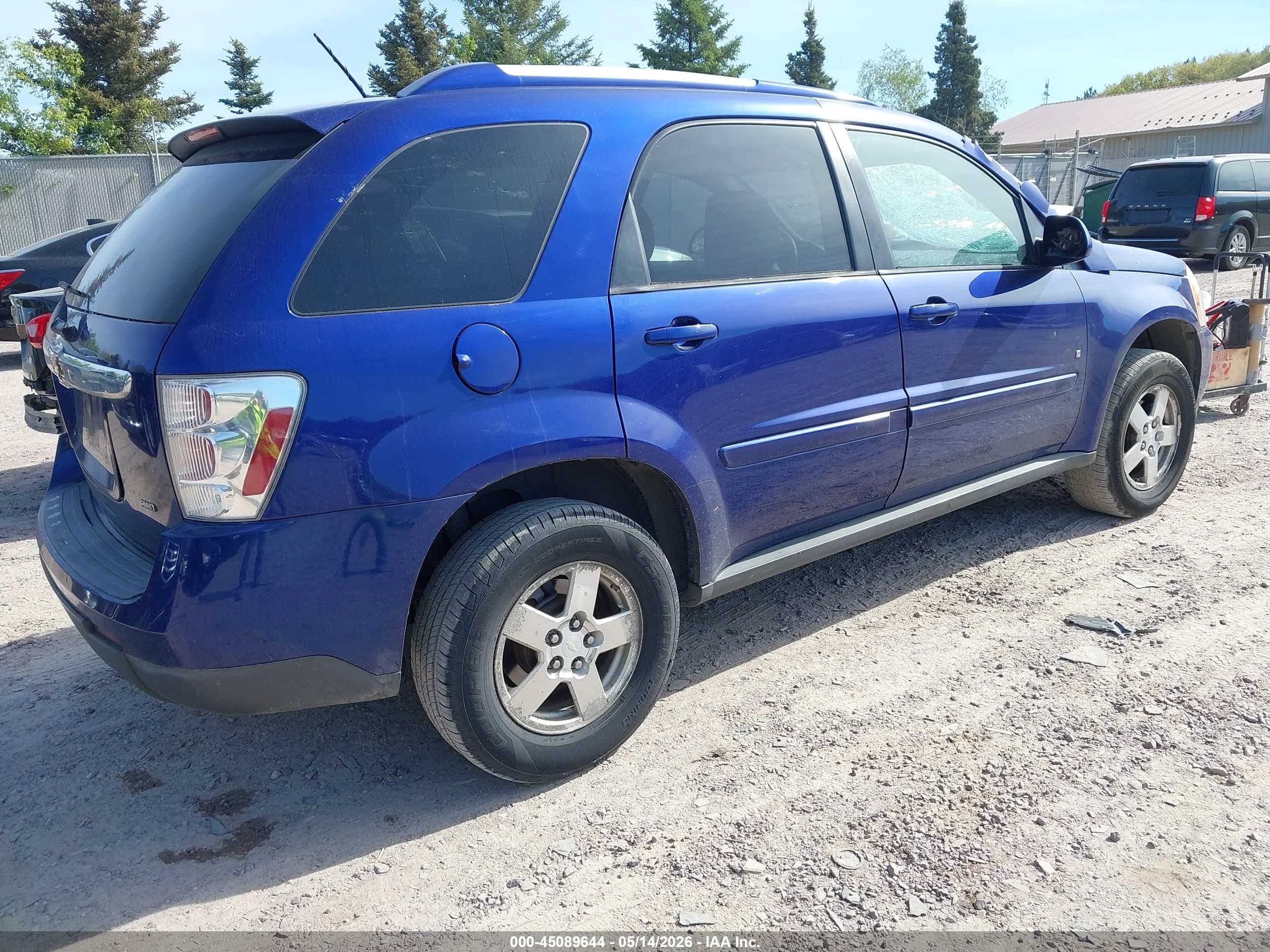 2007 Chevrolet Equinox Lt Blue vin: 2CNDL73F176038447