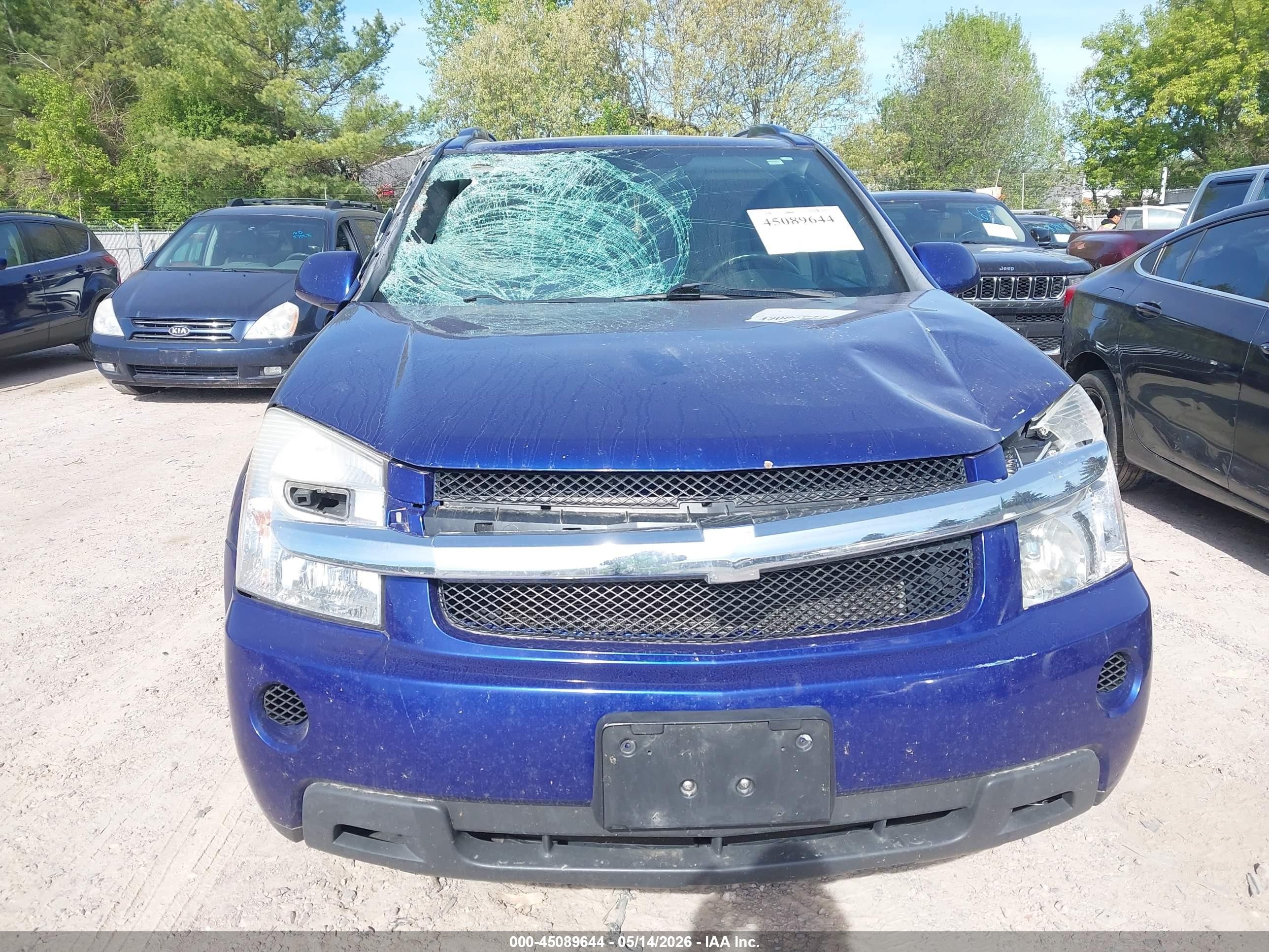 2007 Chevrolet Equinox Lt Blue vin: 2CNDL73F176038447