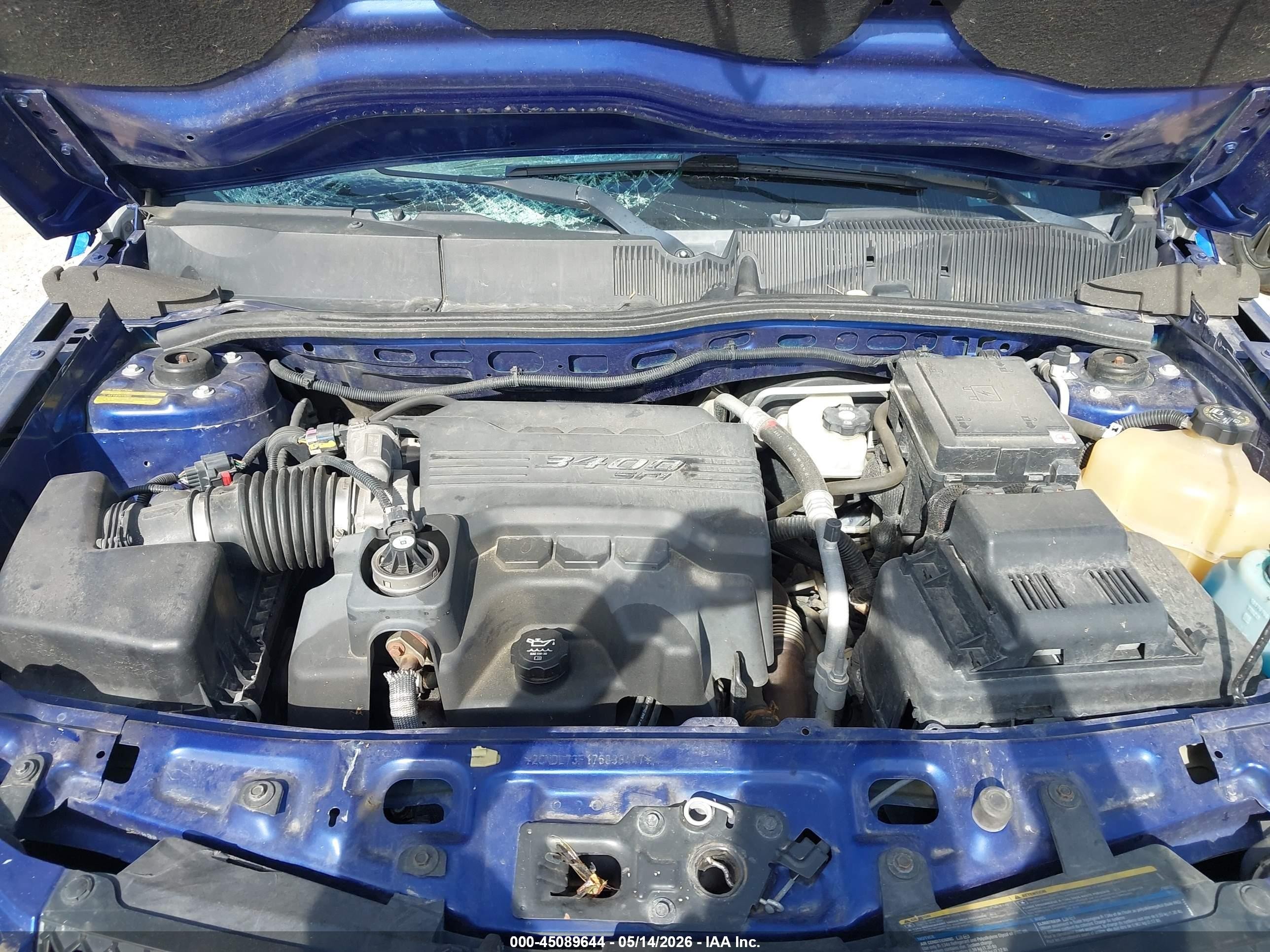 2007 Chevrolet Equinox Lt Blue vin: 2CNDL73F176038447