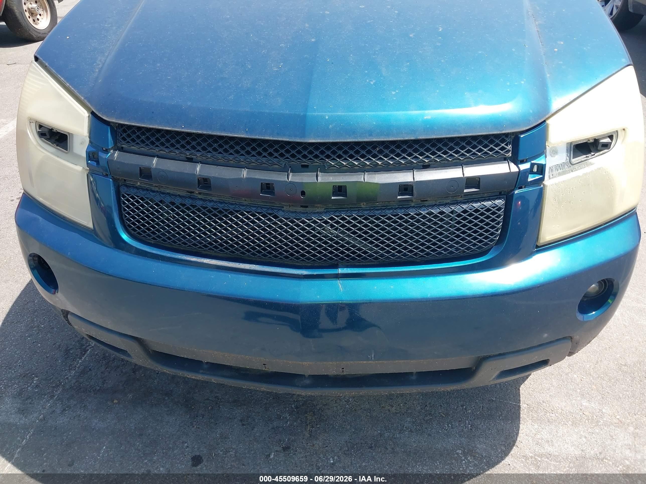 2007 Chevrolet Equinox Lt Blue vin: 2CNDL73F176232055