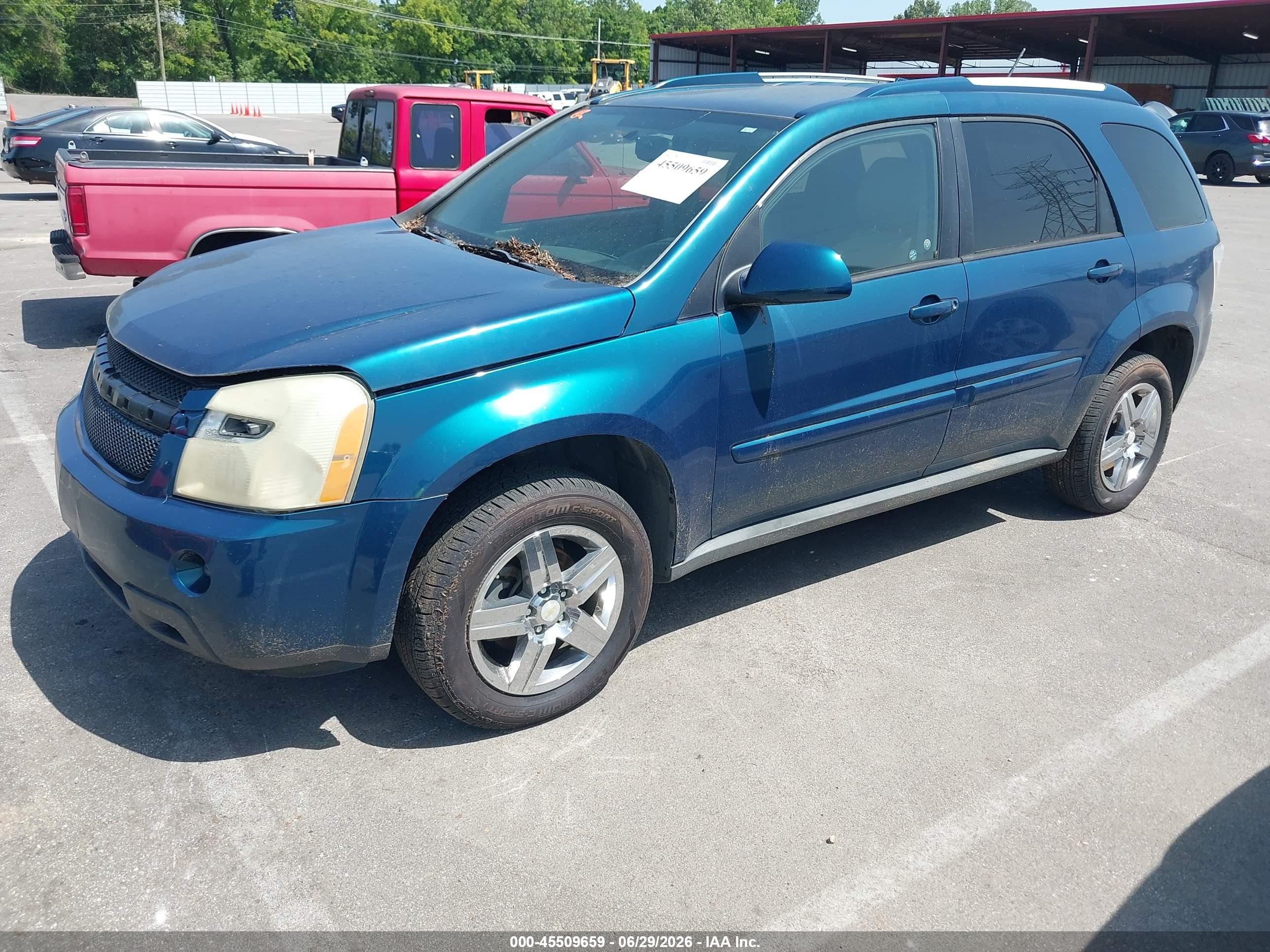 2007 Chevrolet Equinox Lt Blue vin: 2CNDL73F176232055
