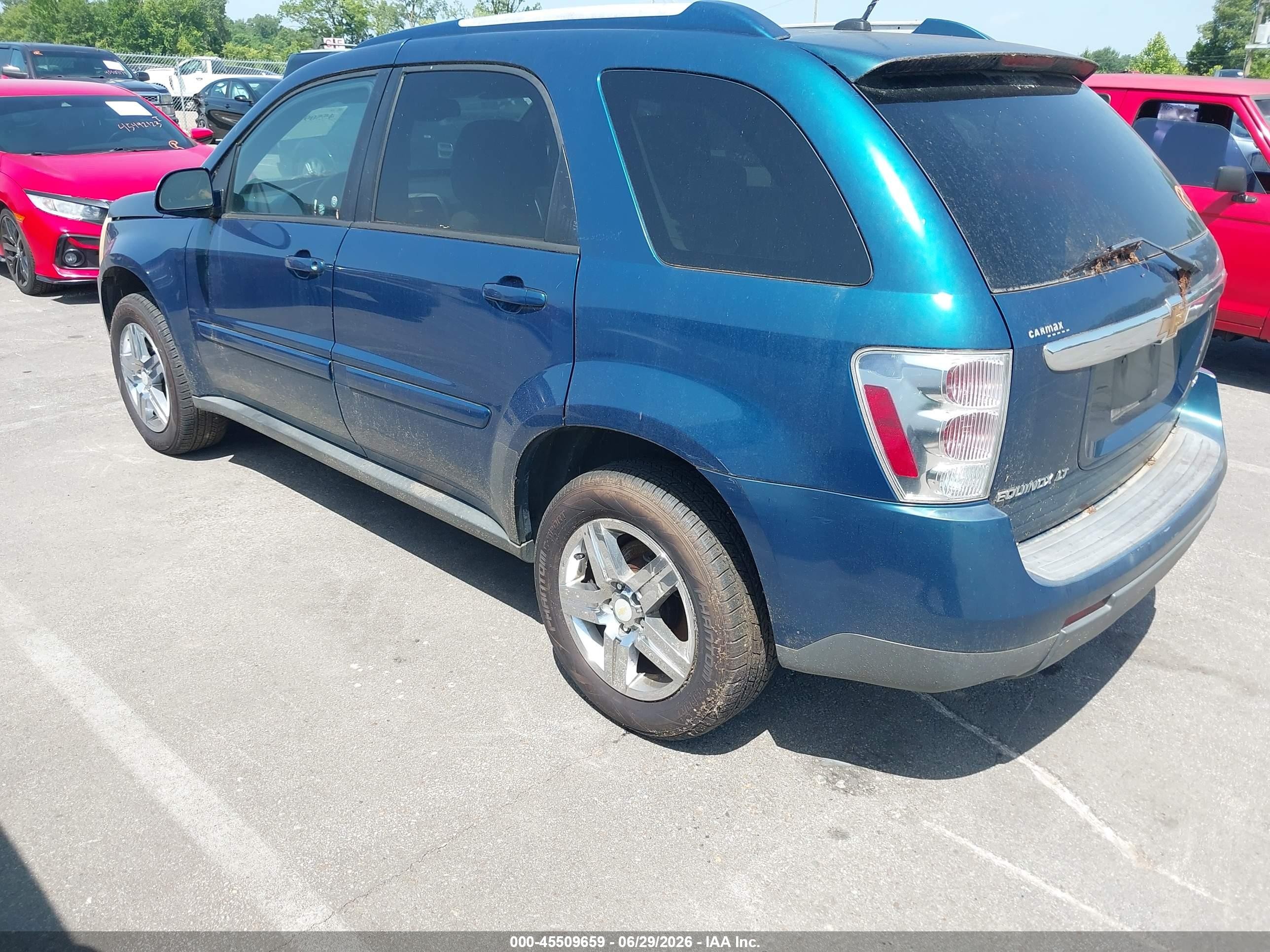 2007 Chevrolet Equinox Lt Blue vin: 2CNDL73F176232055