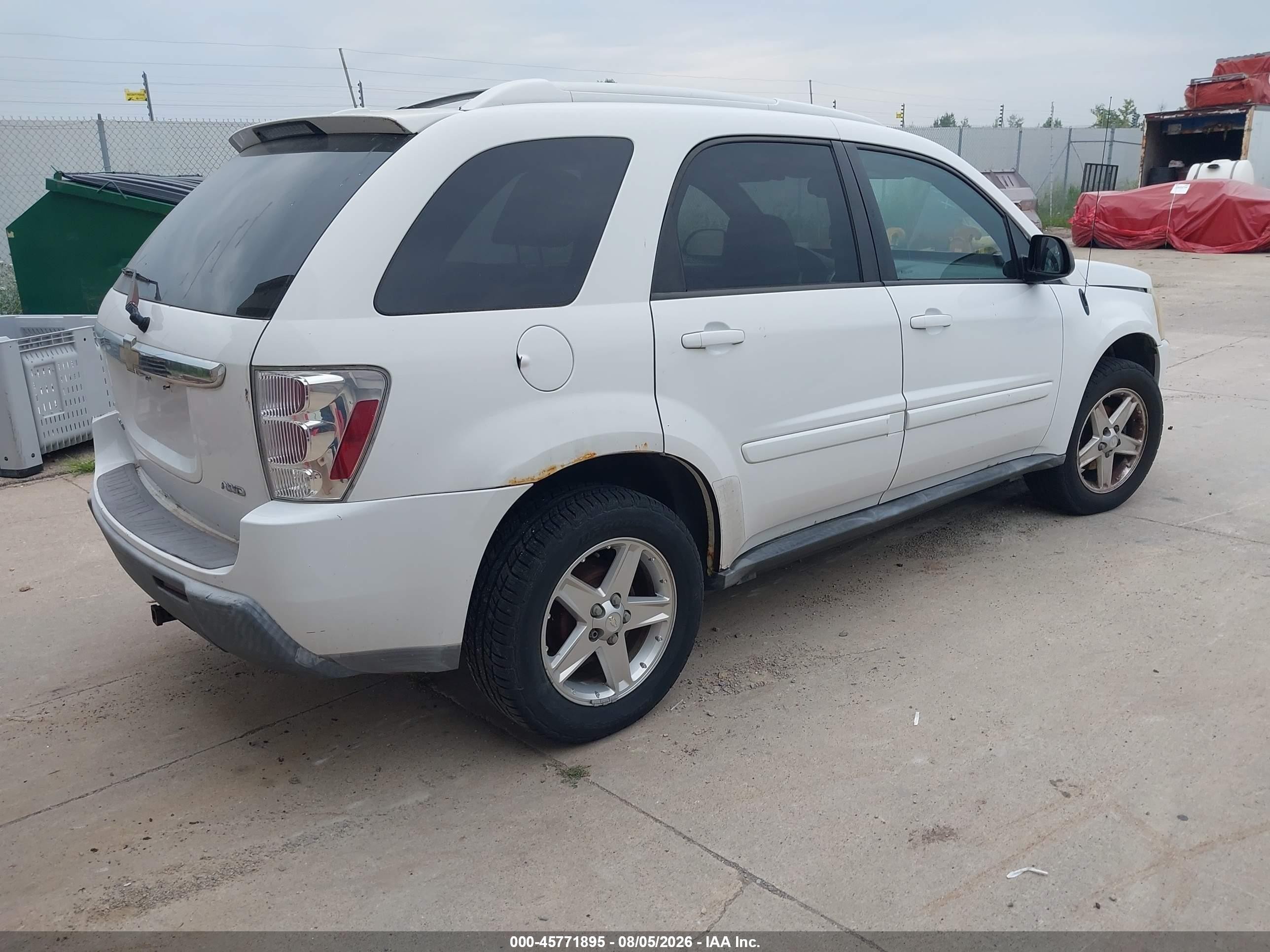 2005 Chevrolet Equinox Lt White vin: 2CNDL73F256054282