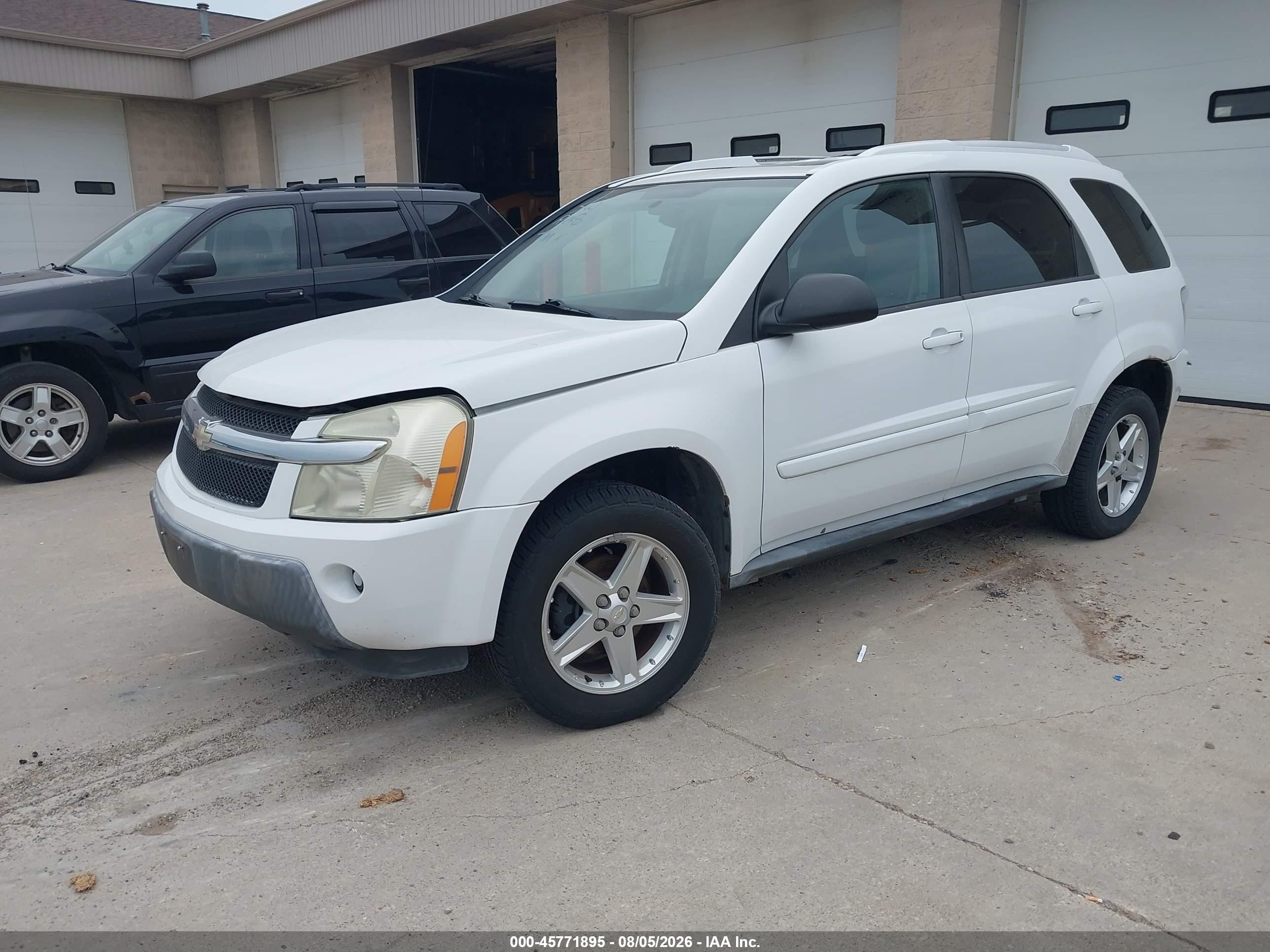 2005 Chevrolet Equinox Lt White vin: 2CNDL73F256054282