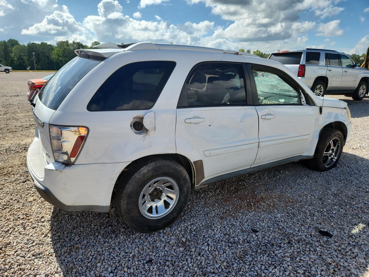 2005 Chevrolet Equinox Lt White vin: 2CNDL73F256058316