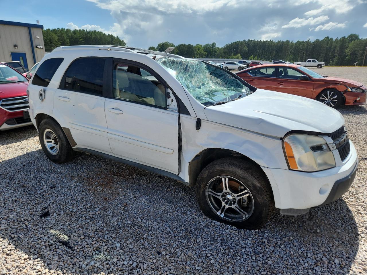 2005 Chevrolet Equinox Lt White vin: 2CNDL73F256058316