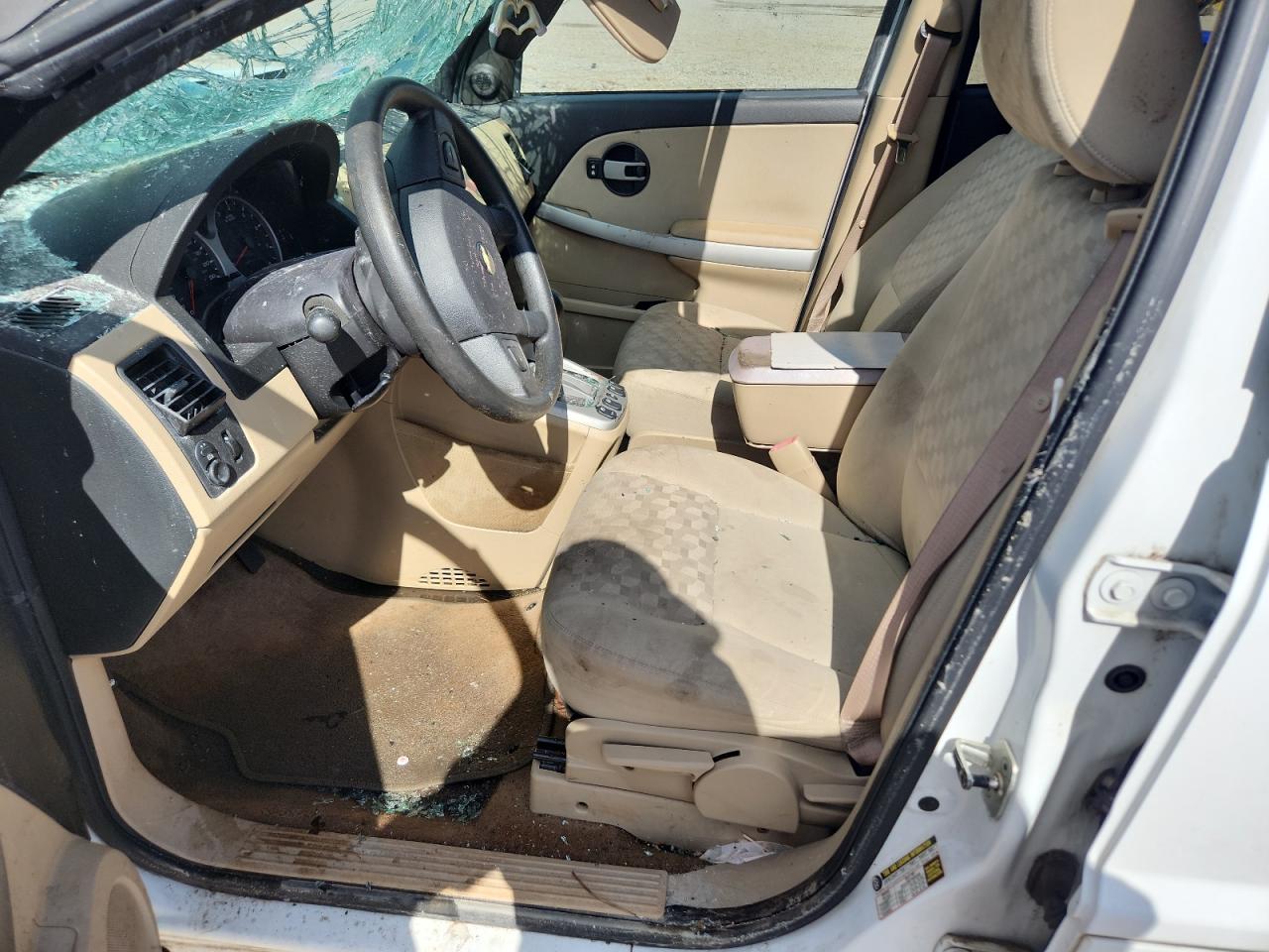 2005 Chevrolet Equinox Lt White vin: 2CNDL73F256058316