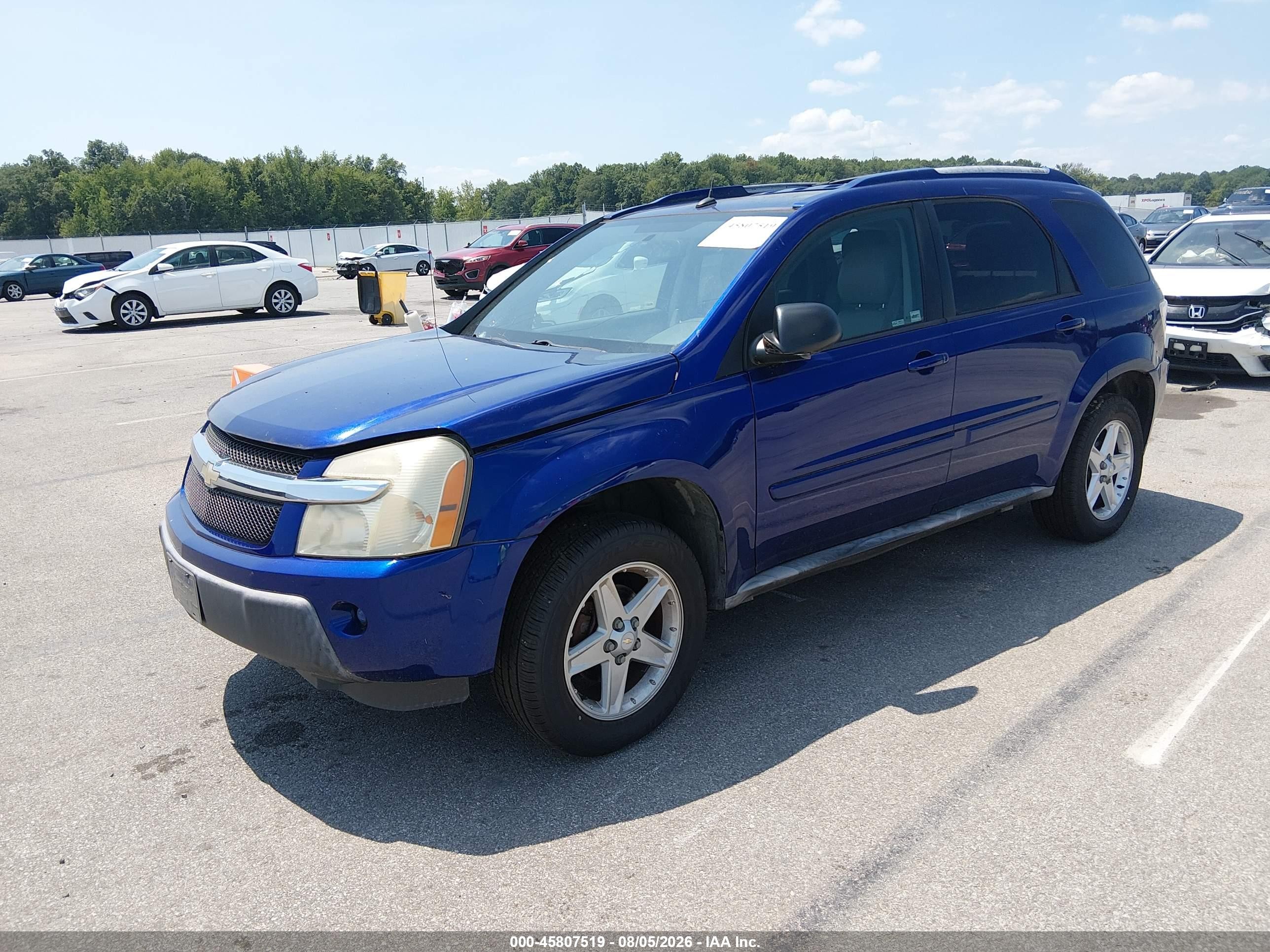 2005 Chevrolet Equinox Lt Blue vin: 2CNDL73F256172395