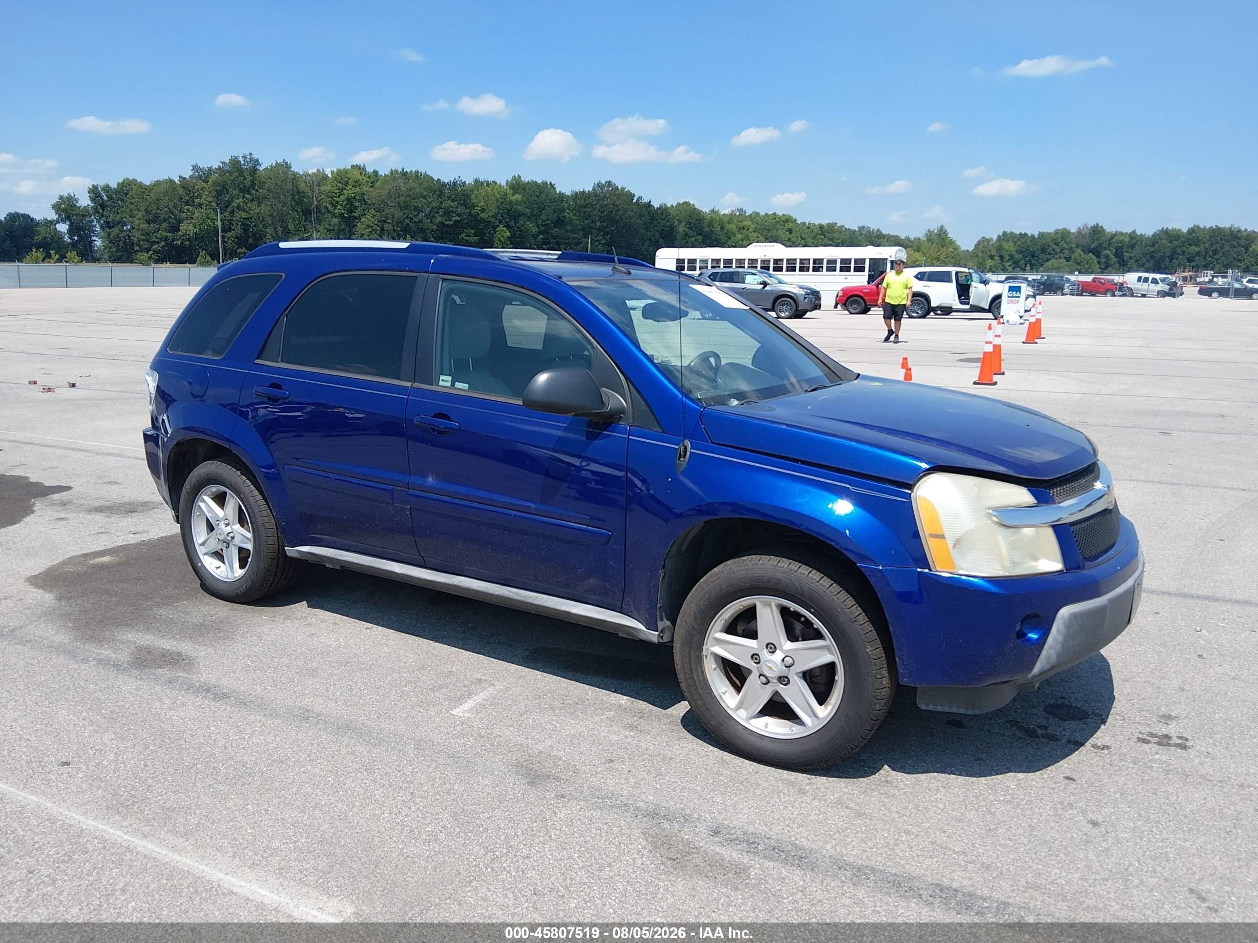 2005 Chevrolet Equinox Lt Blue vin: 2CNDL73F256172395