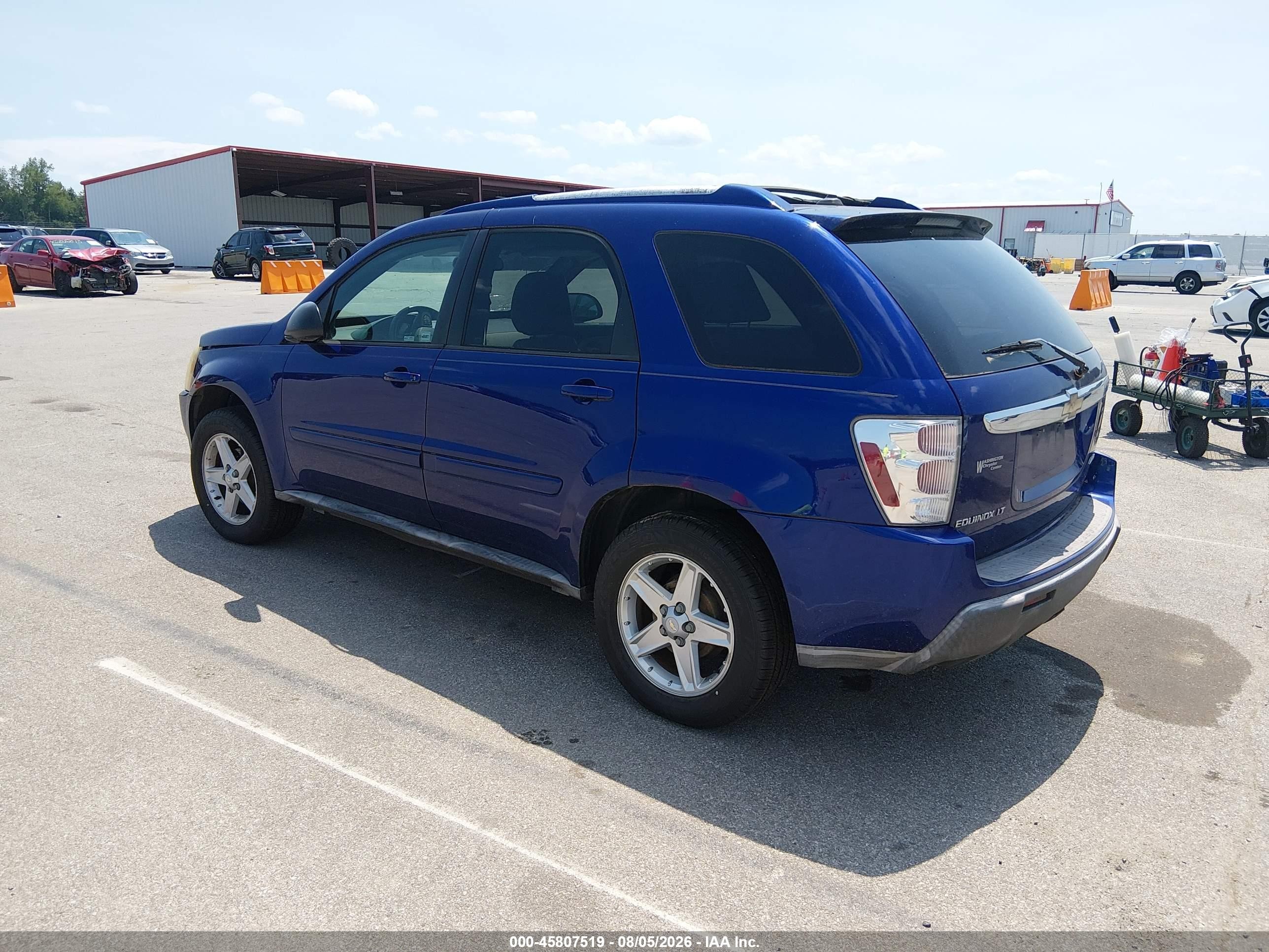 2005 Chevrolet Equinox Lt Blue vin: 2CNDL73F256172395