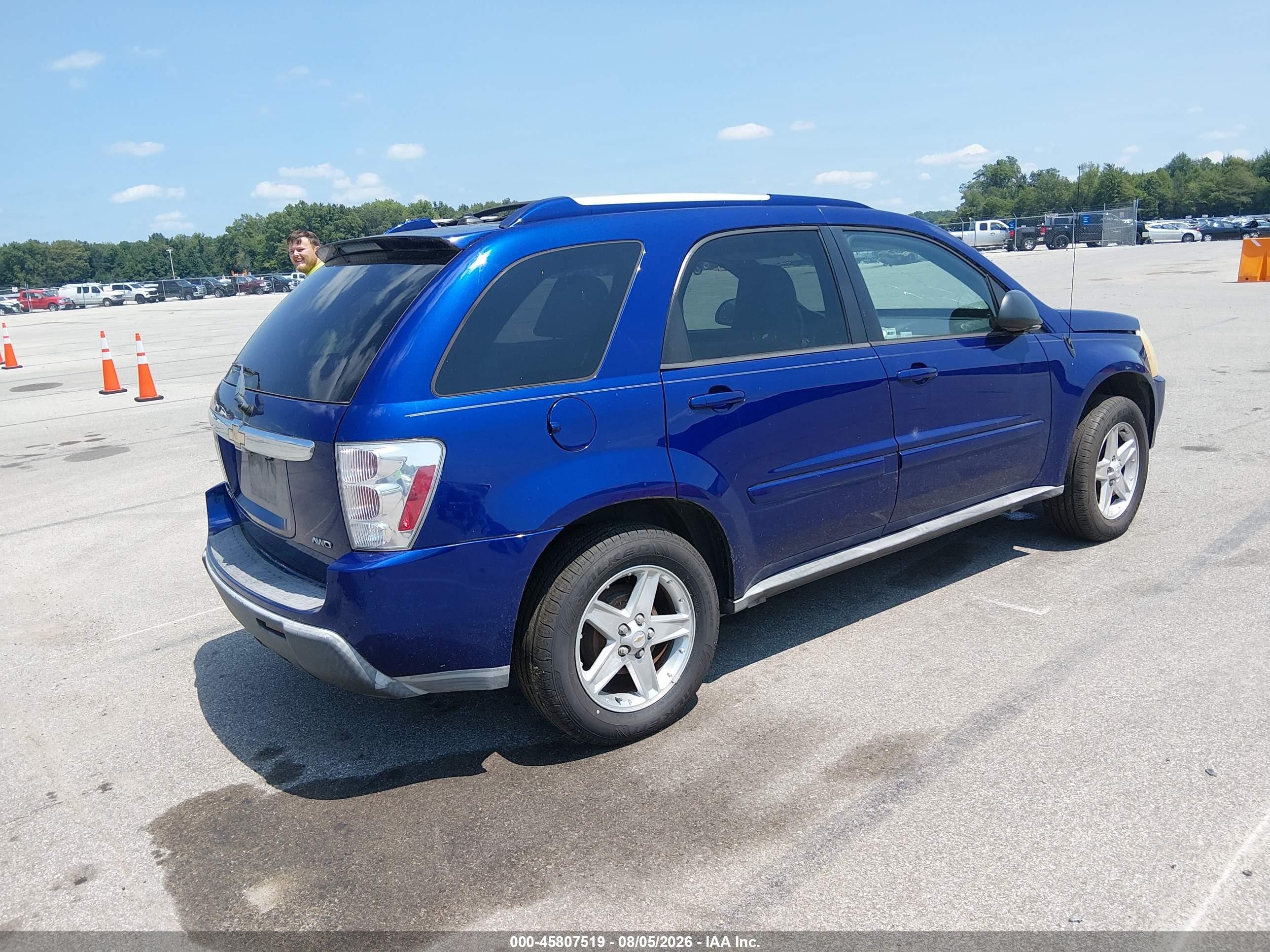 2005 Chevrolet Equinox Lt Blue vin: 2CNDL73F256172395