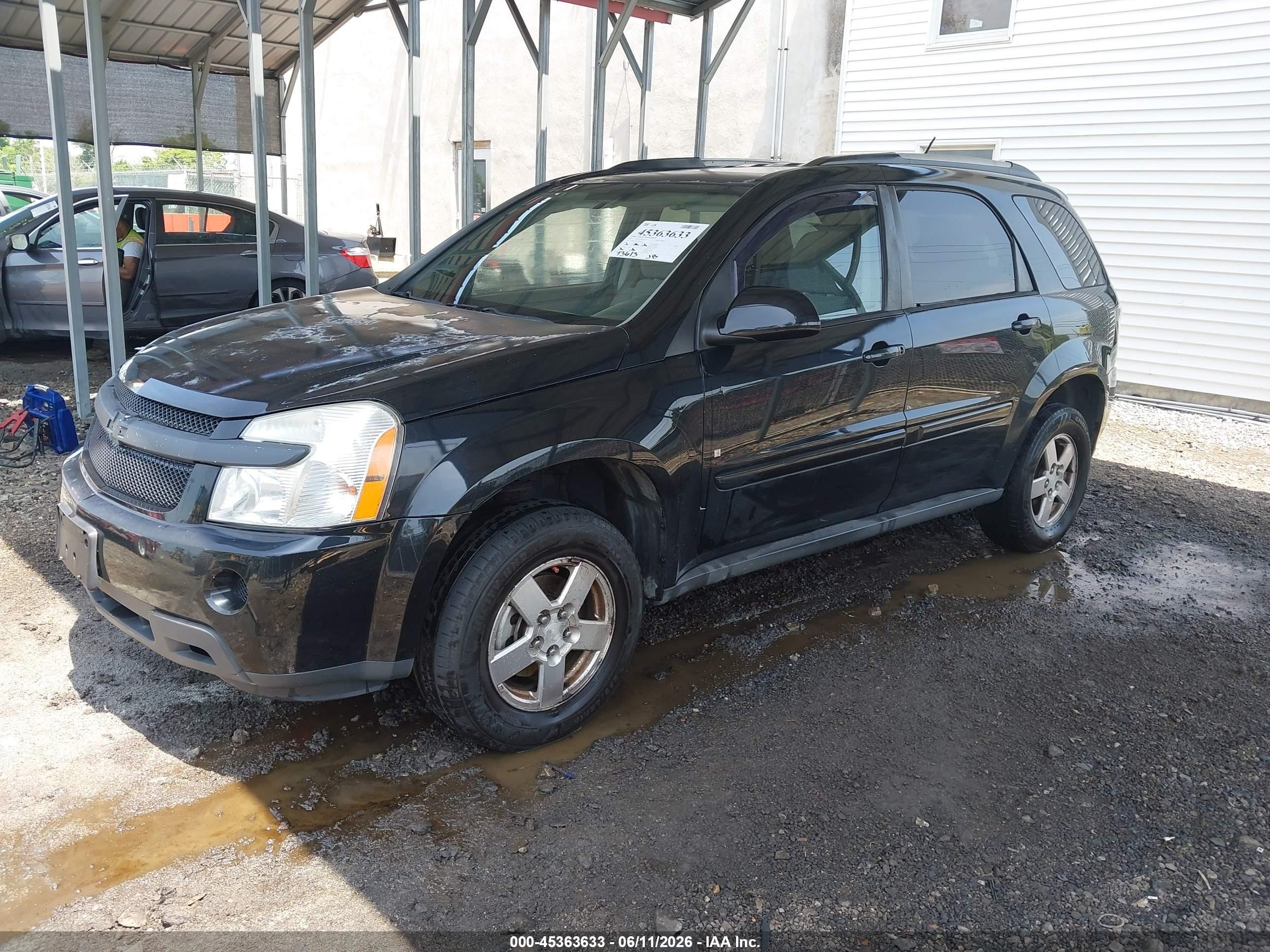2007 Chevrolet Equinox Lt Black vin: 2CNDL73F276060134