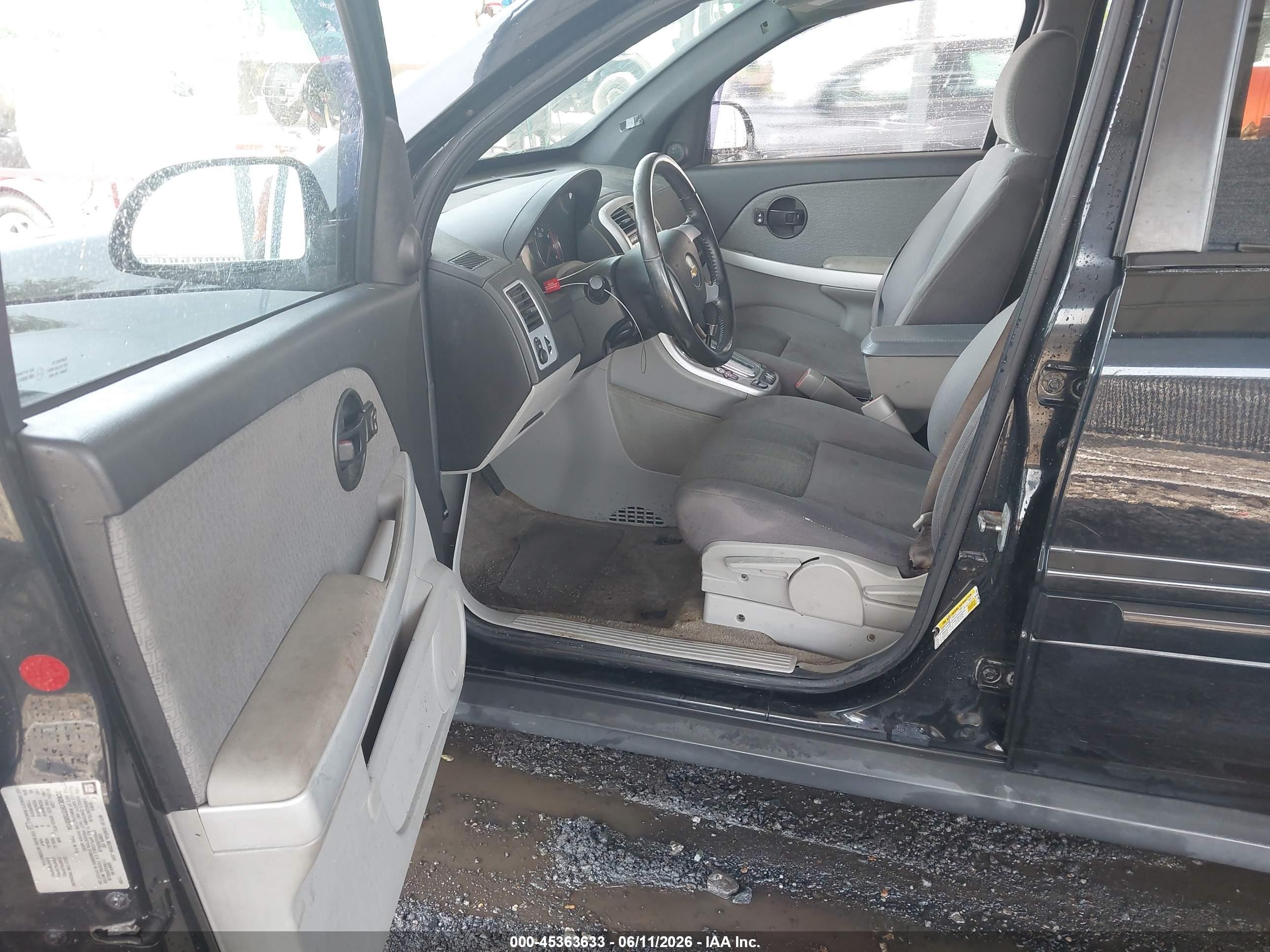 2007 Chevrolet Equinox Lt Black vin: 2CNDL73F276060134