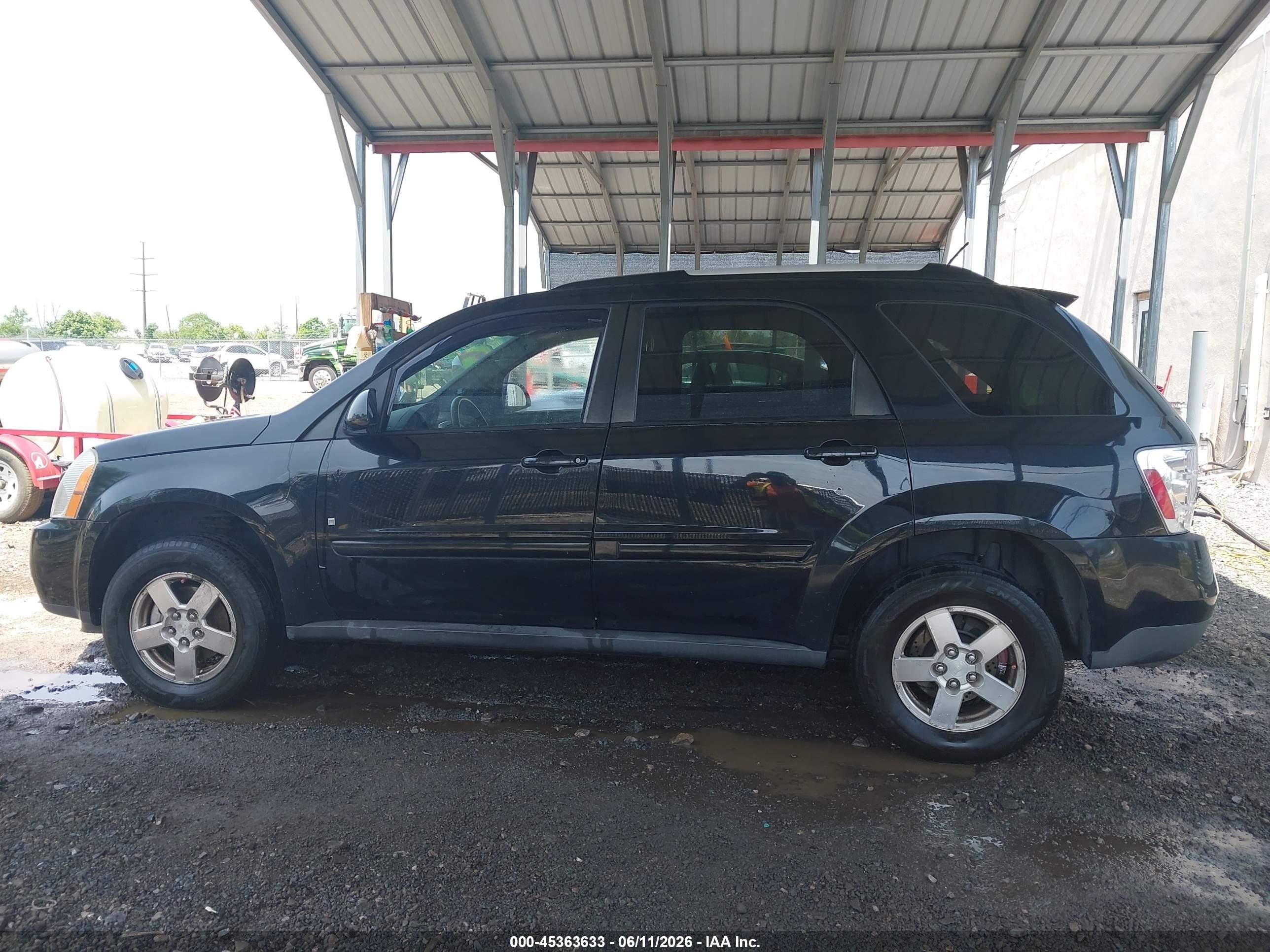 2007 Chevrolet Equinox Lt Black vin: 2CNDL73F276060134