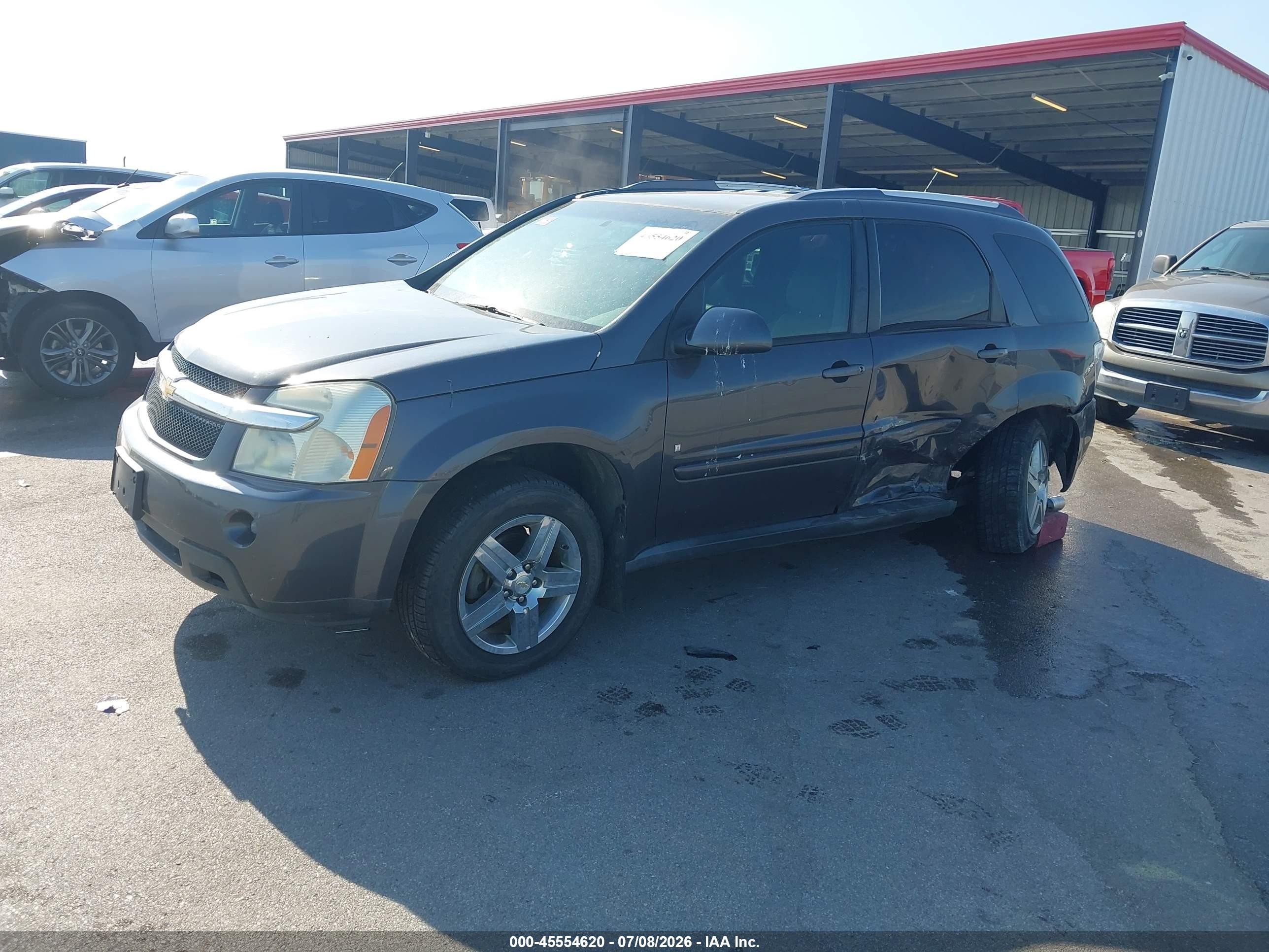 2007 Chevrolet Equinox Lt Серый vin: 2CNDL73F276075409