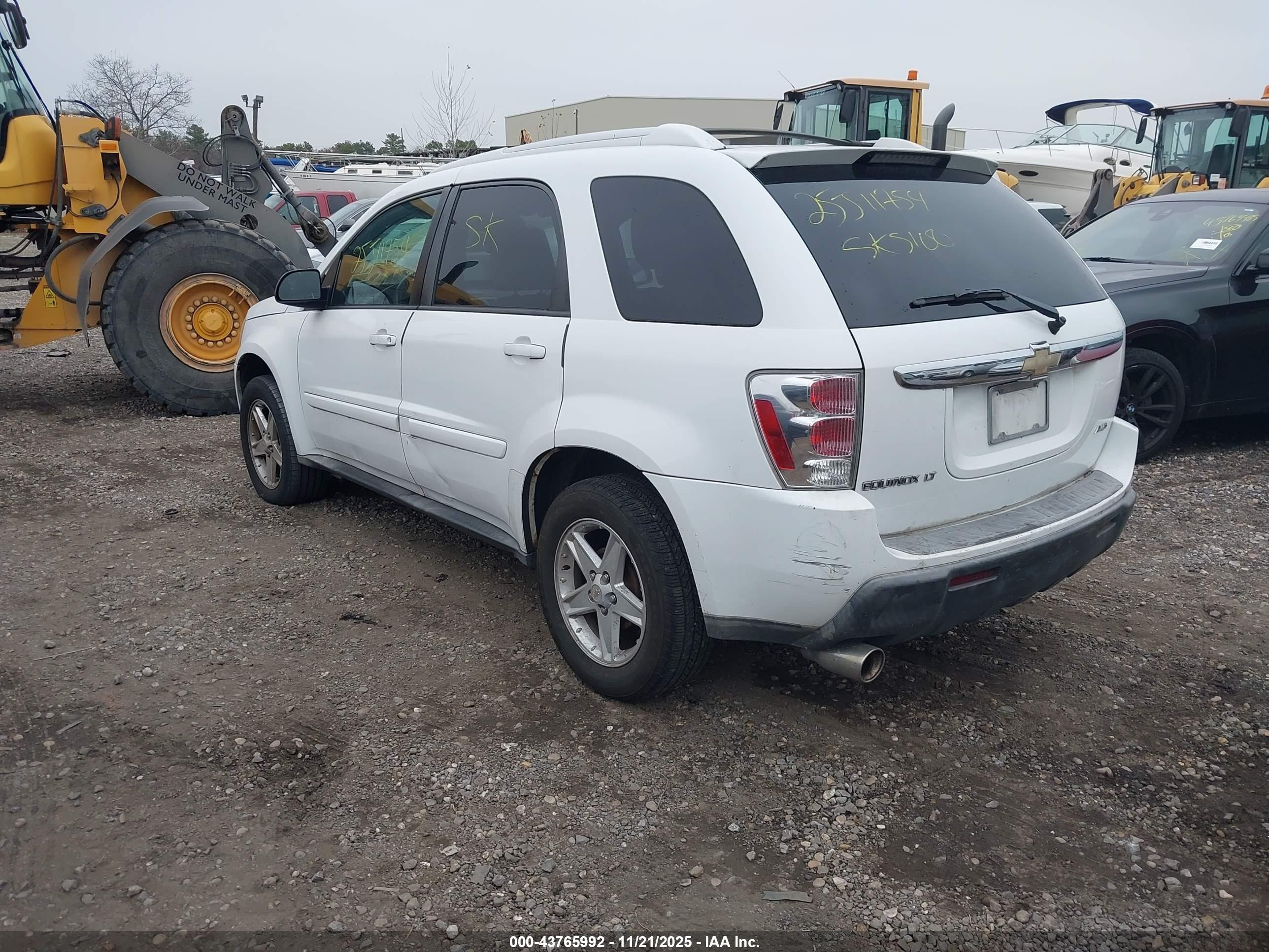 2005 Chevrolet Equinox Lt White vin: 2CNDL73F356087856