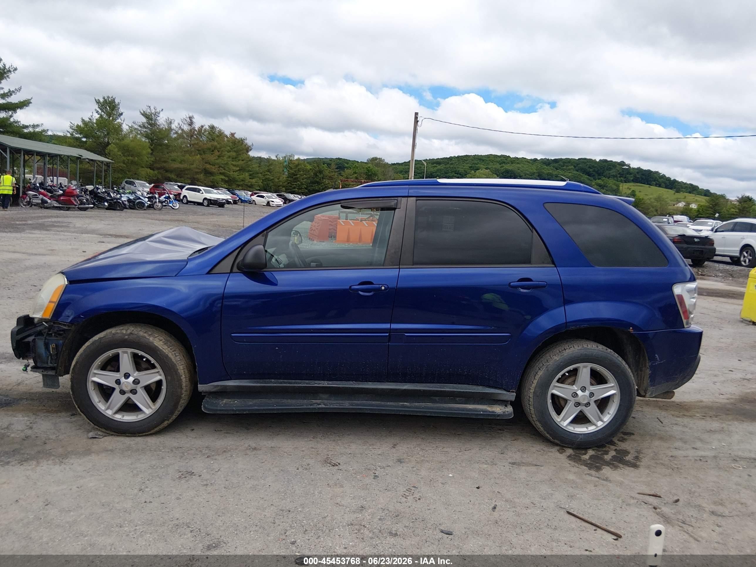 2005 Chevrolet Equinox Lt Blue vin: 2CNDL73F356130916
