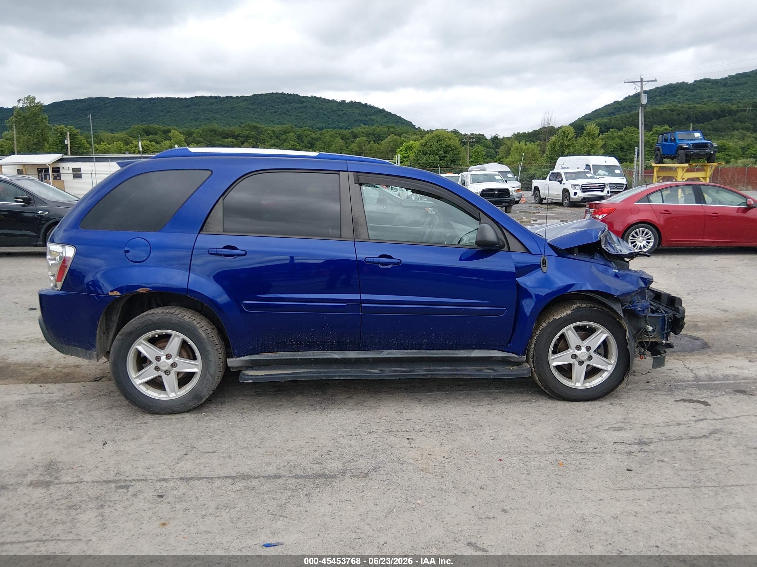 2005 Chevrolet Equinox Lt Blue vin: 2CNDL73F356130916