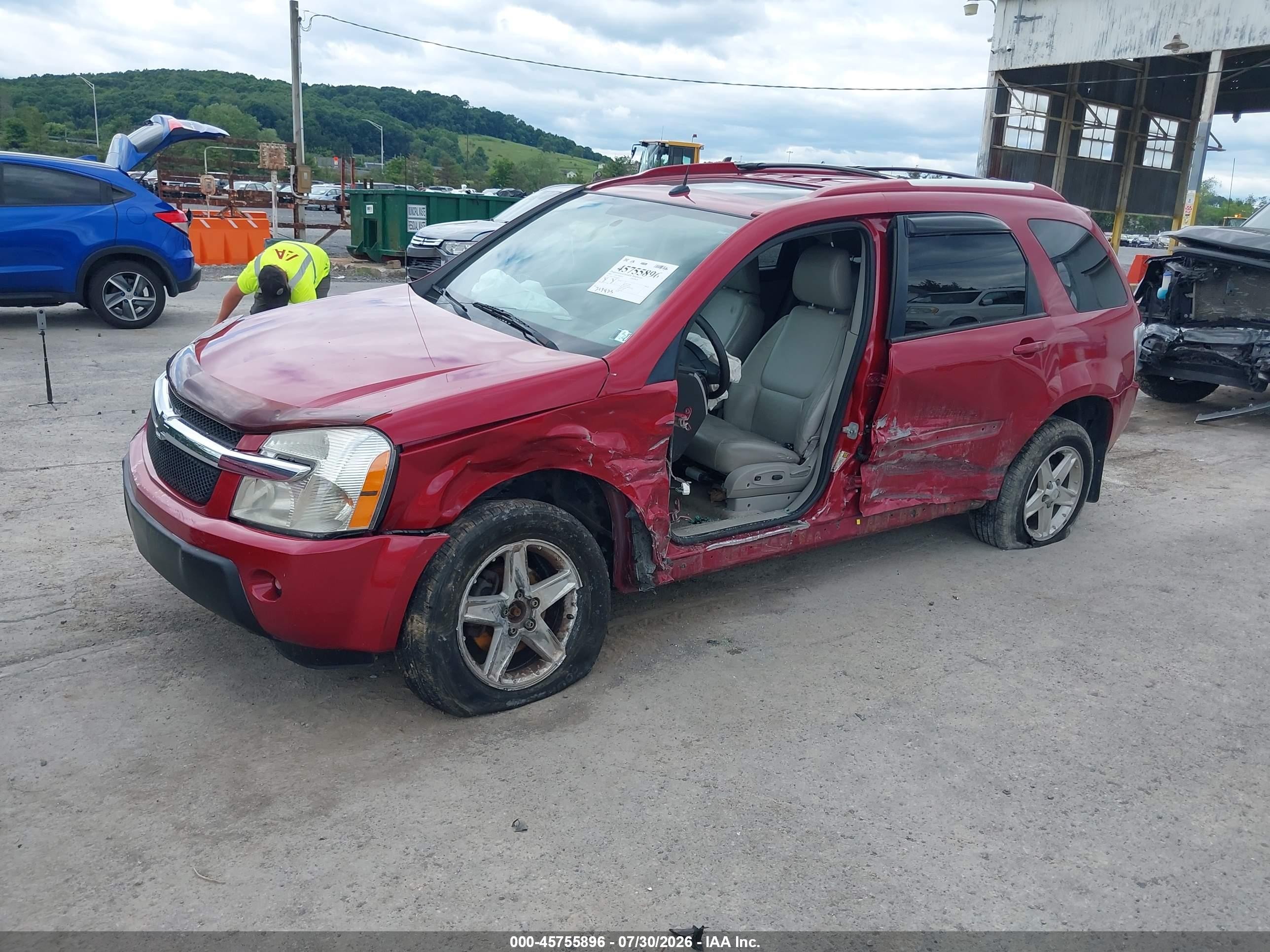 2005 Chevrolet Equinox Lt Красный vin: 2CNDL73F456181180