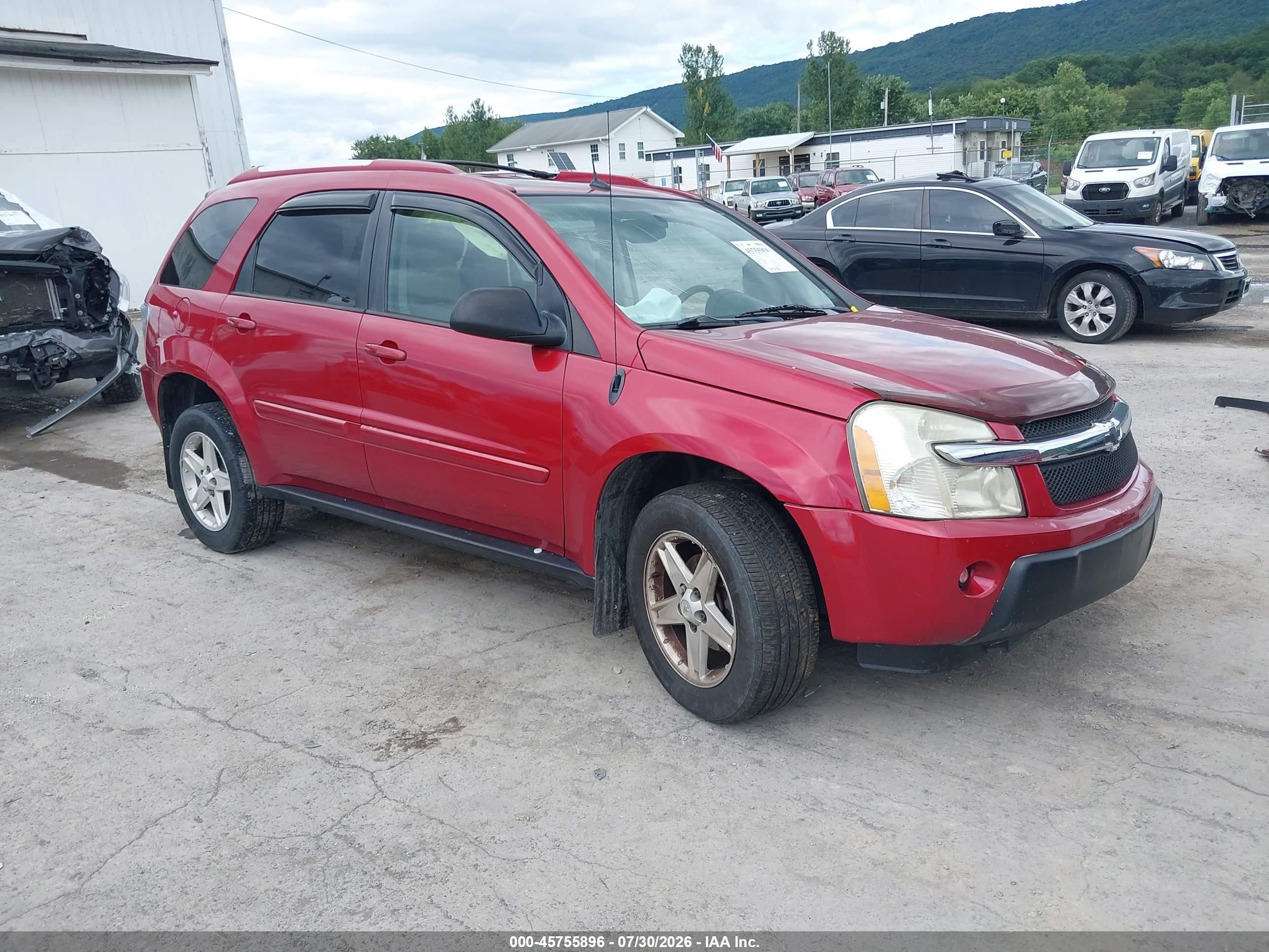2005 Chevrolet Equinox Lt Красный vin: 2CNDL73F456181180