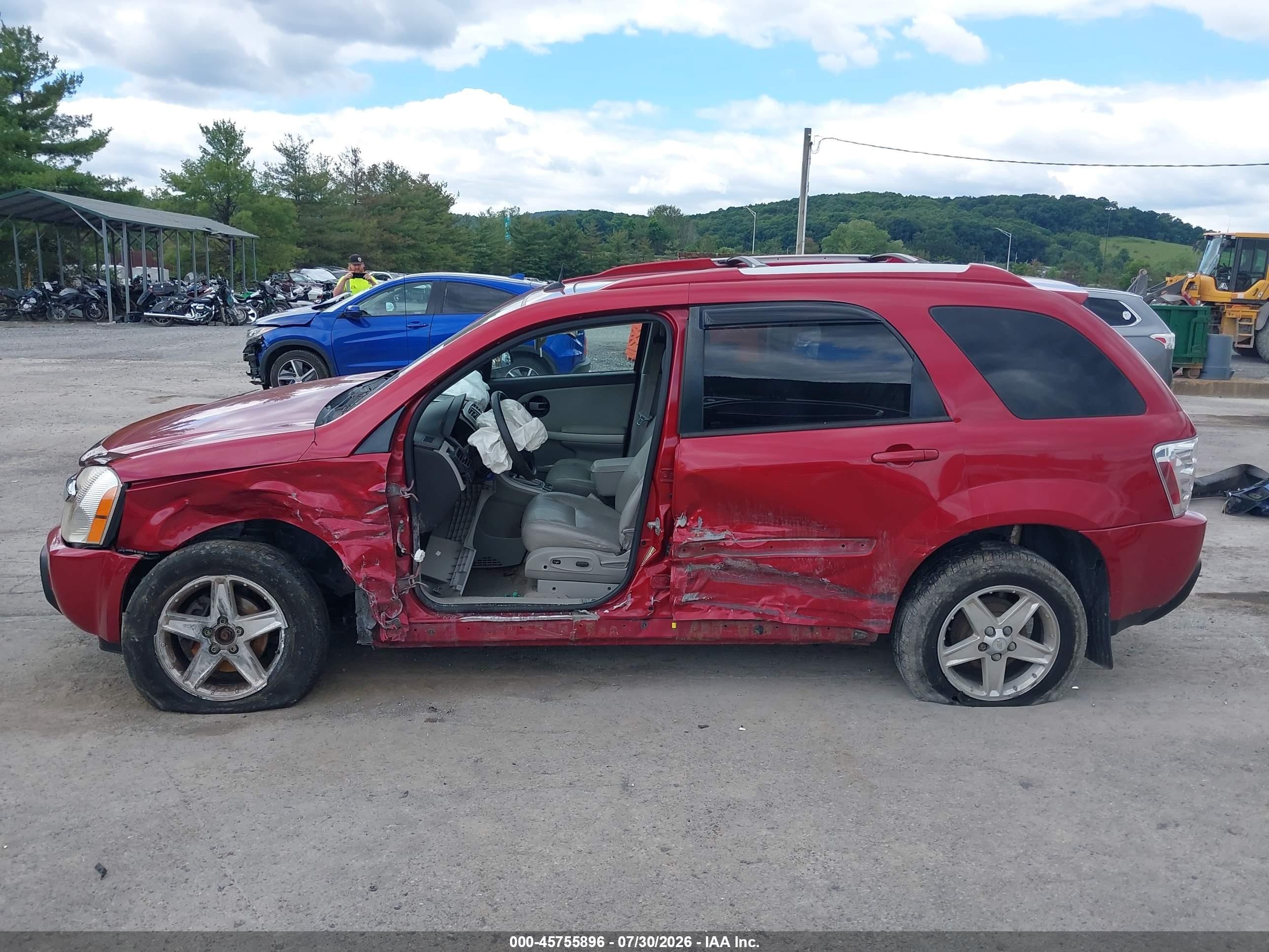 2005 Chevrolet Equinox Lt Красный vin: 2CNDL73F456181180