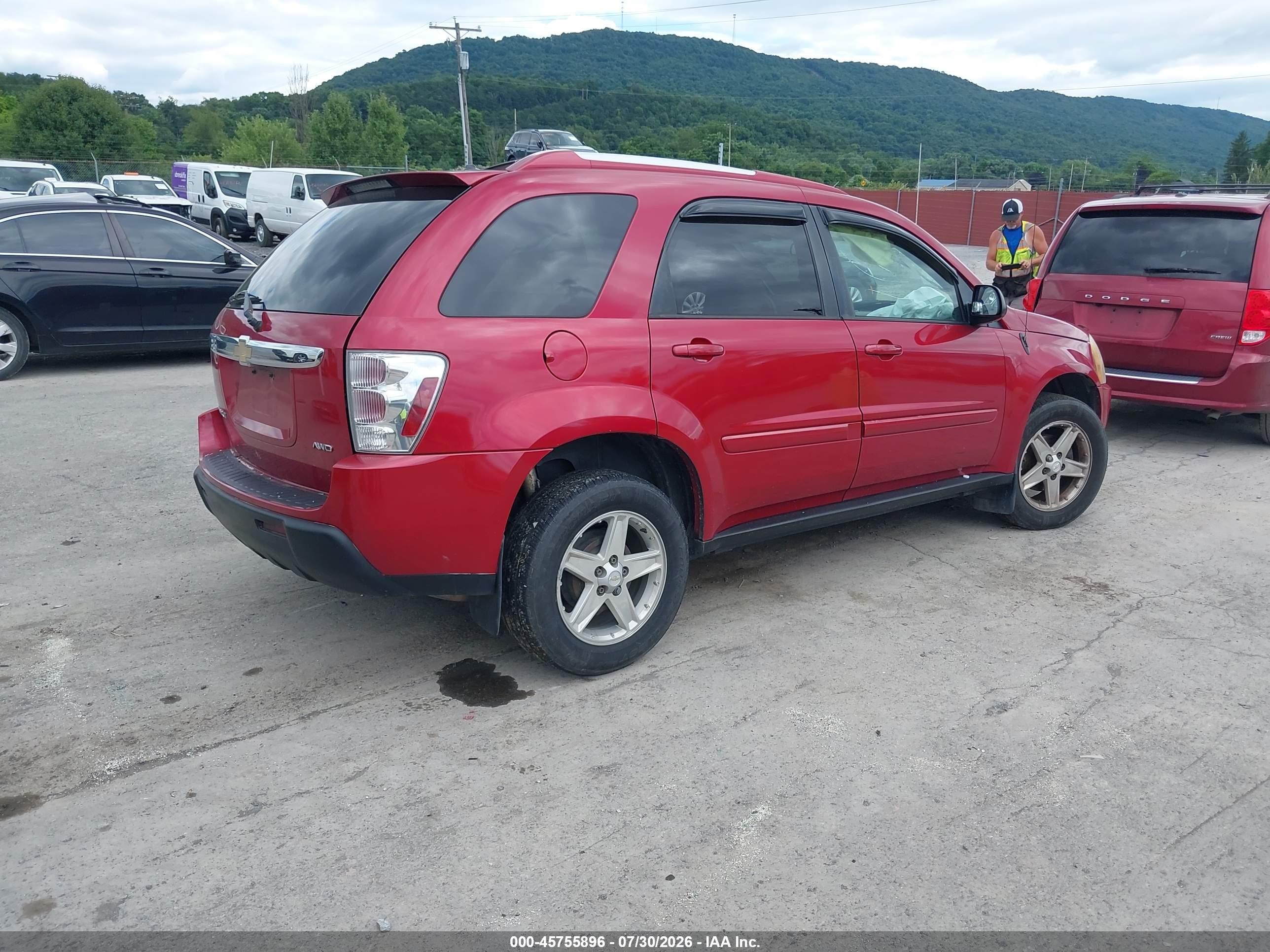2005 Chevrolet Equinox Lt Красный vin: 2CNDL73F456181180