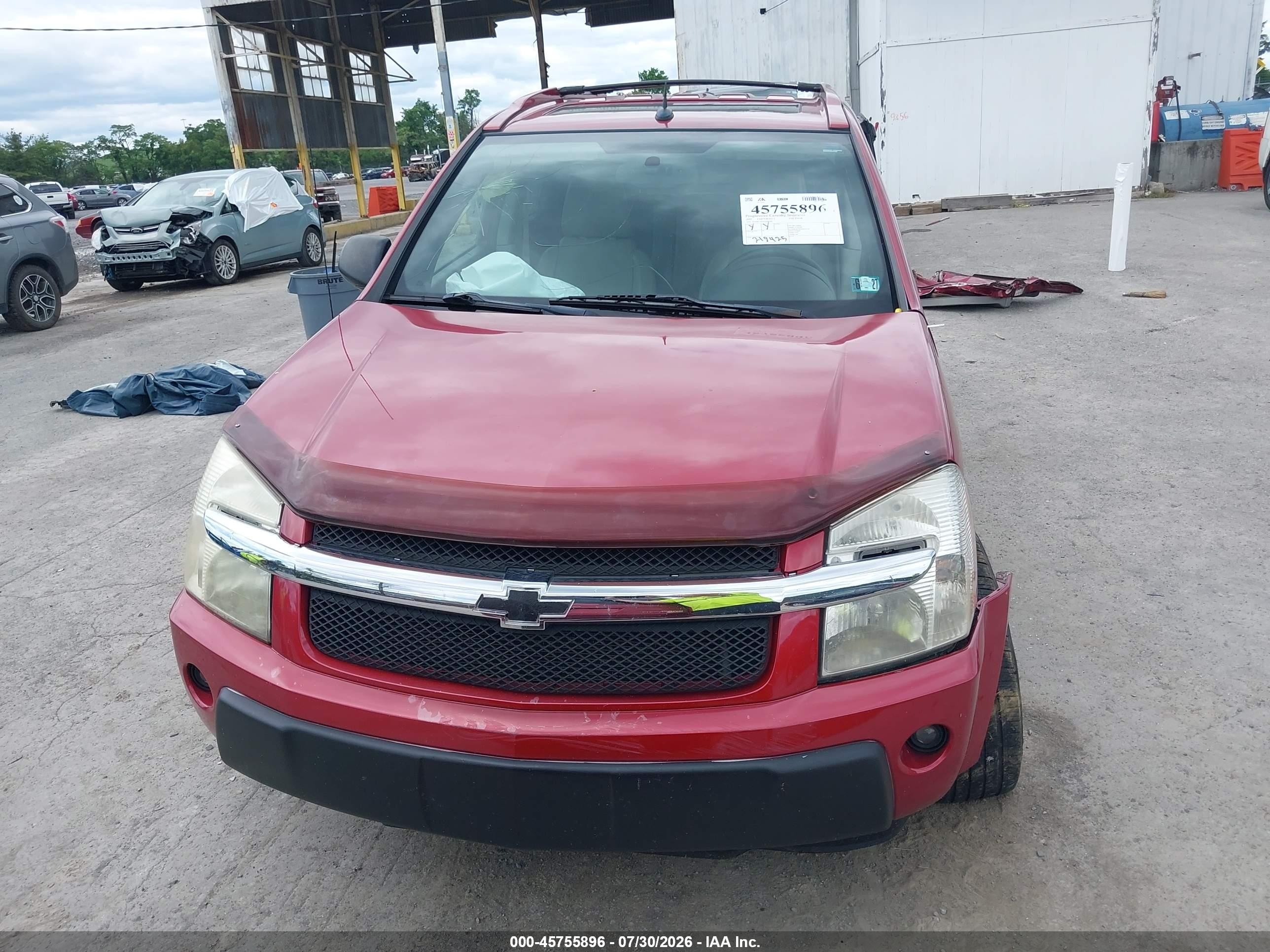 2005 Chevrolet Equinox Lt Красный vin: 2CNDL73F456181180