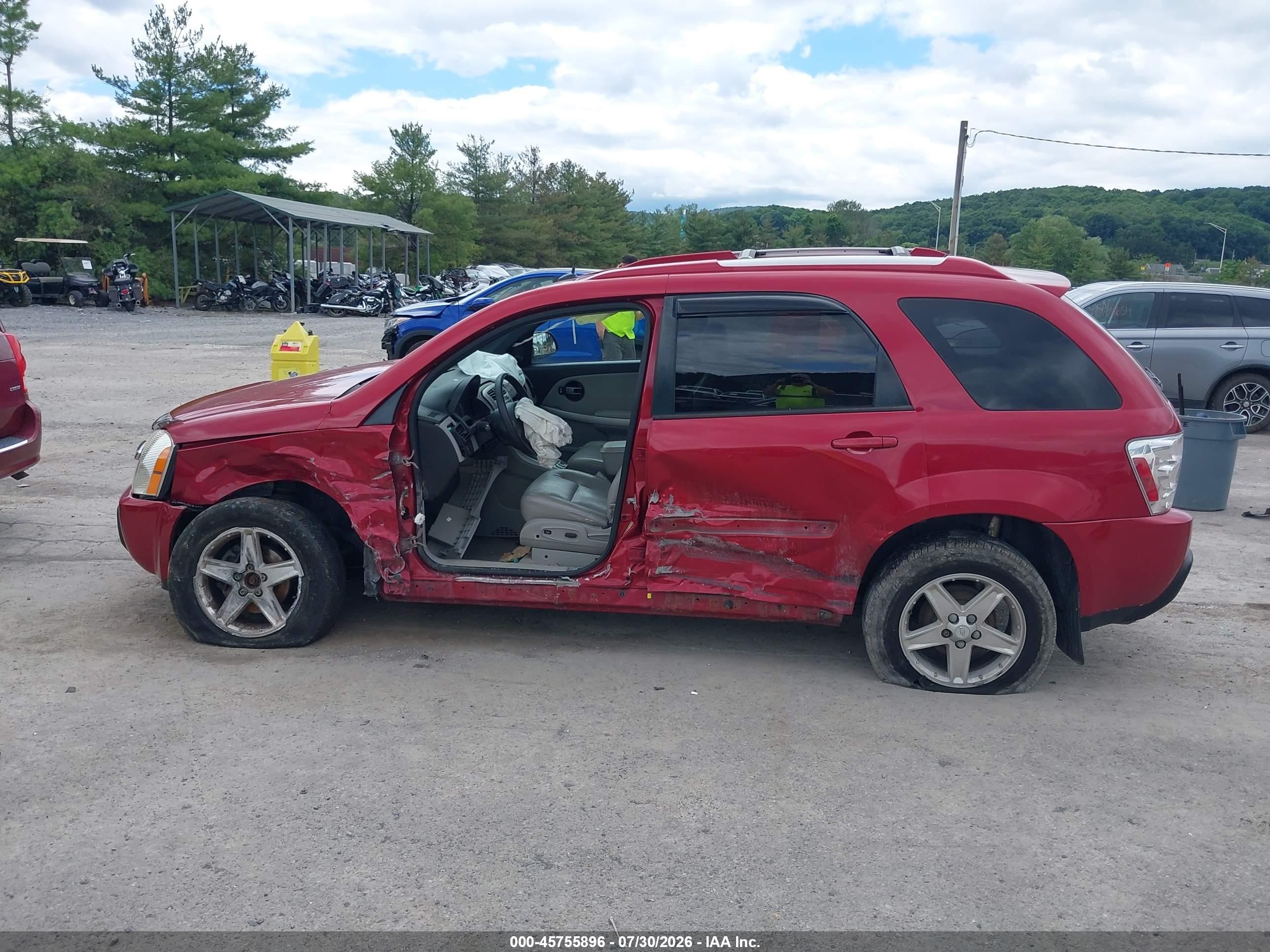 2005 Chevrolet Equinox Lt Красный vin: 2CNDL73F456181180