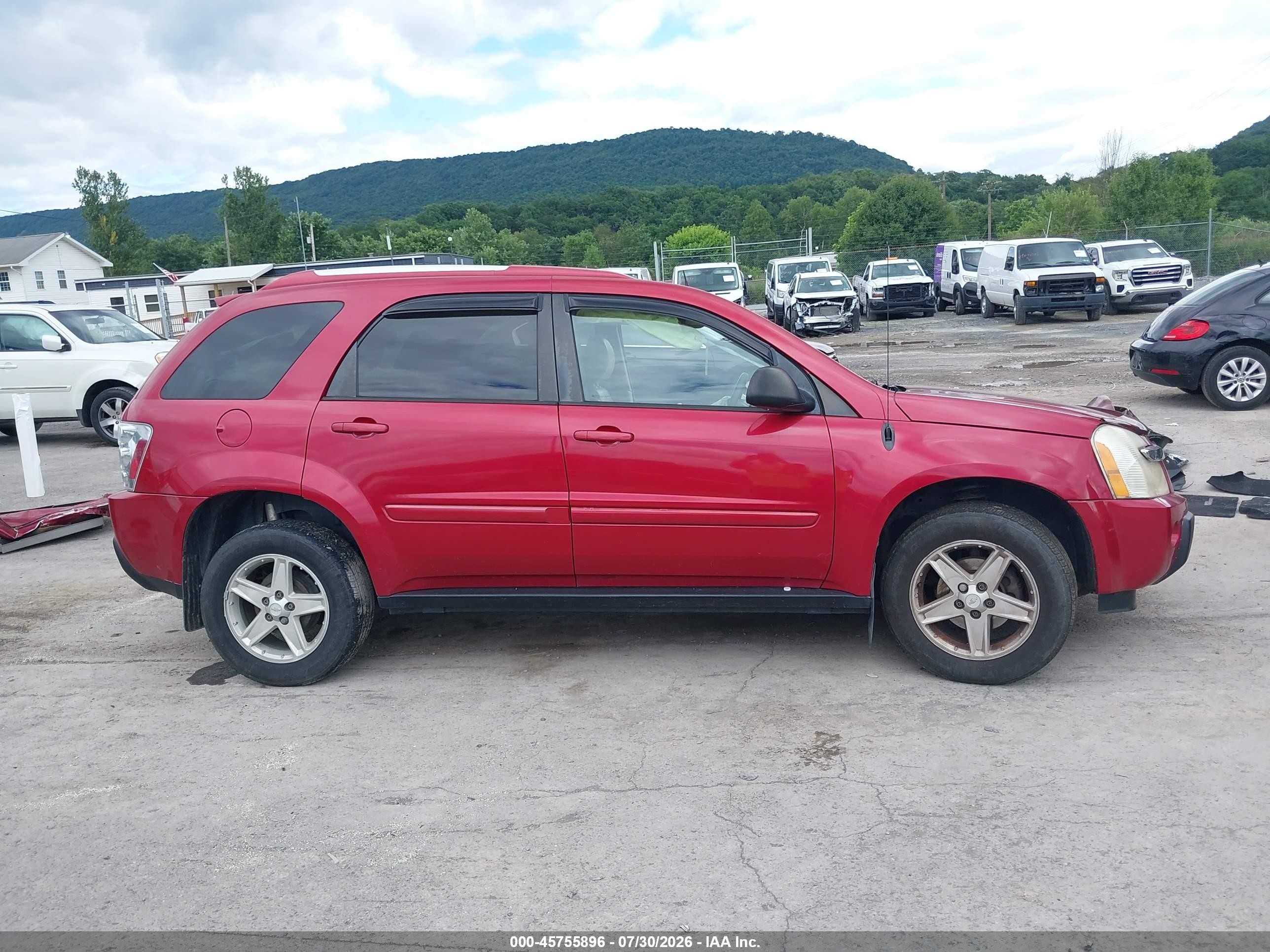 2005 Chevrolet Equinox Lt Красный vin: 2CNDL73F456181180