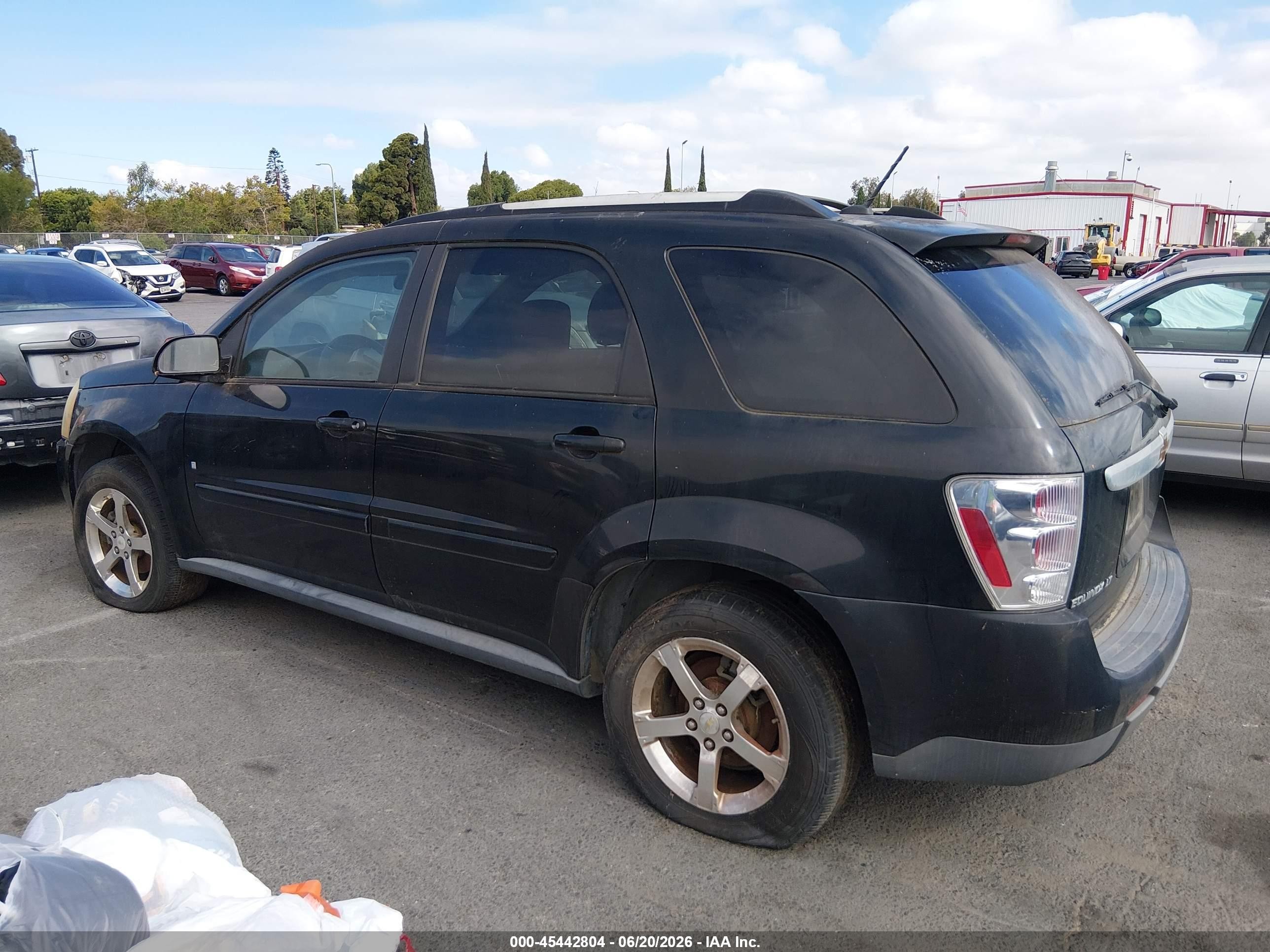 2007 Chevrolet Equinox Lt Black vin: 2CNDL73F476003644