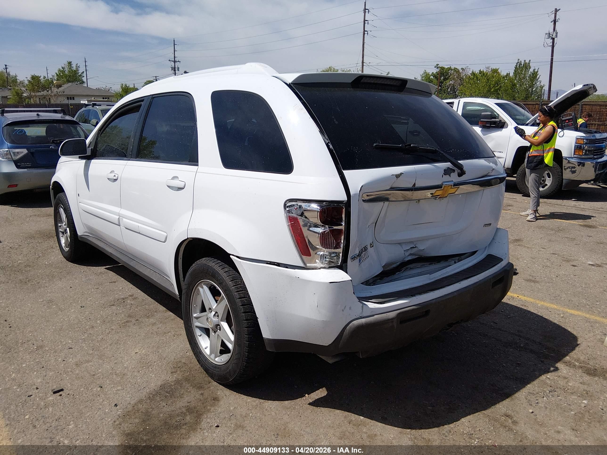 2006 Chevrolet Equinox Lt White vin: 2CNDL73F566050969