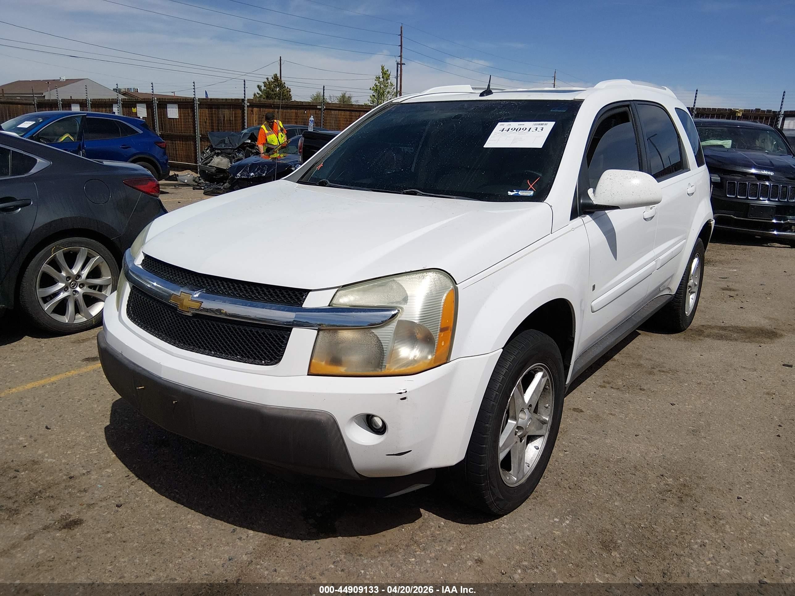 2006 Chevrolet Equinox Lt White vin: 2CNDL73F566050969