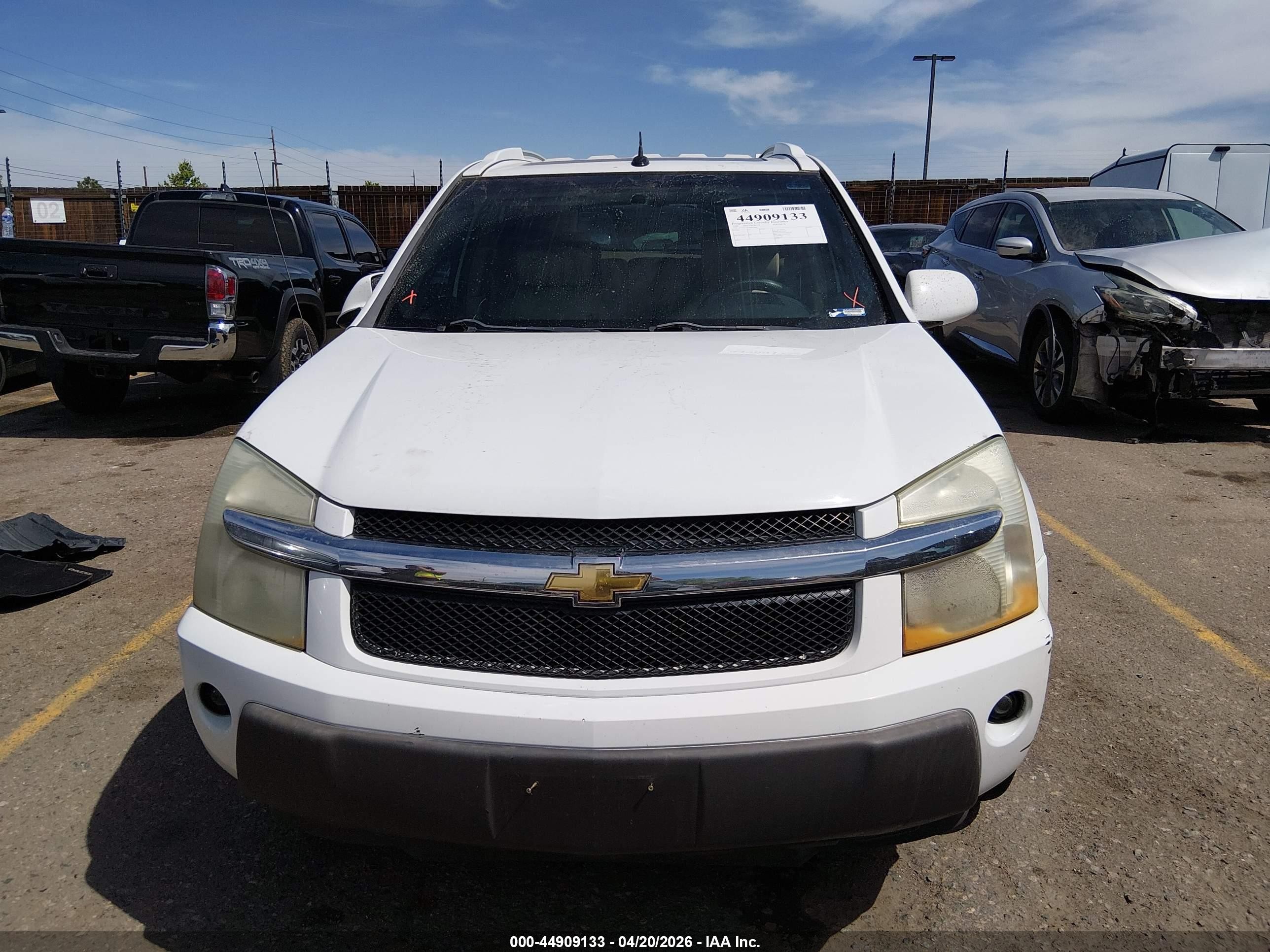 2006 Chevrolet Equinox Lt White vin: 2CNDL73F566050969
