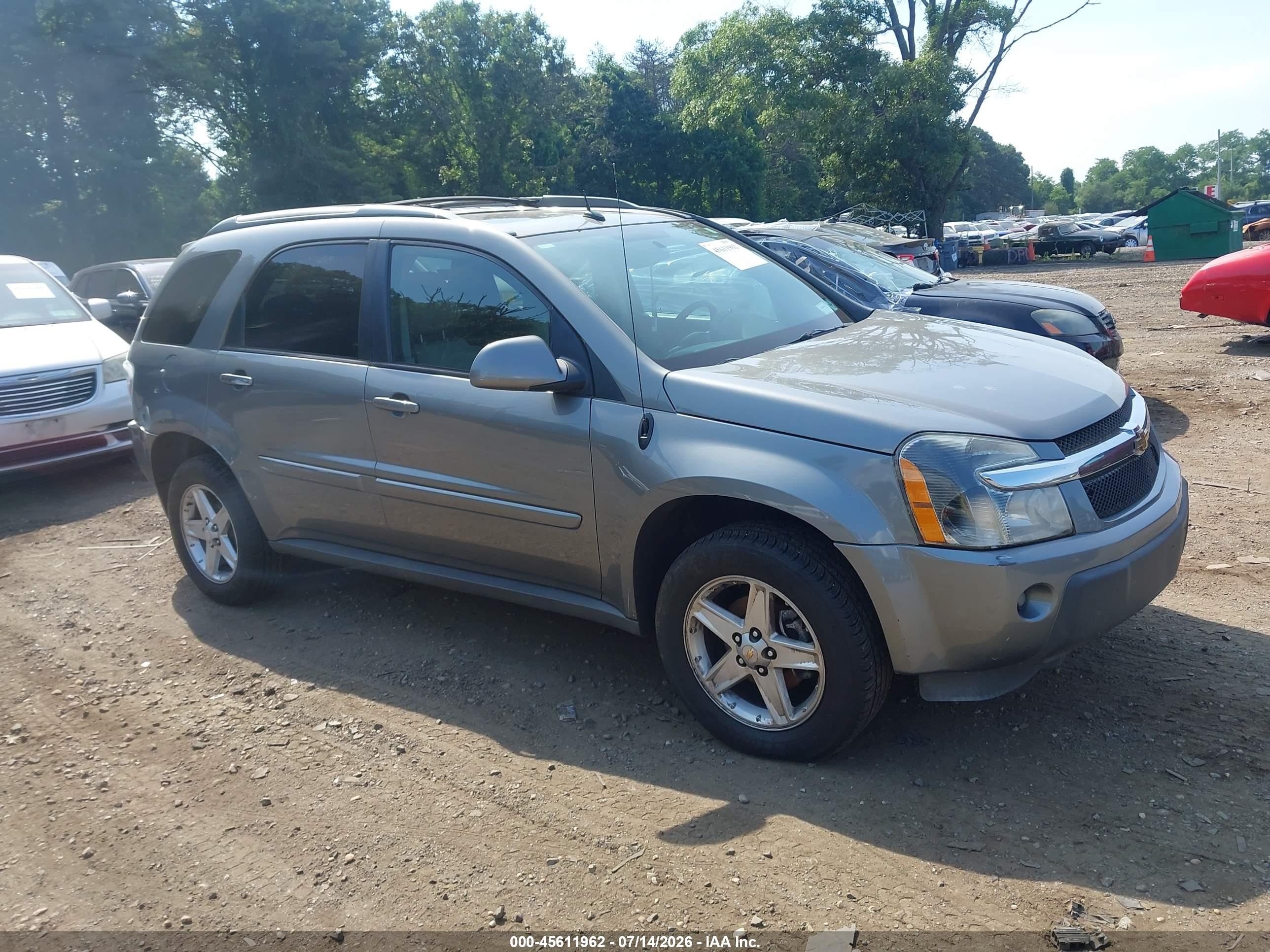2006 Chevrolet Equinox Lt Gray vin: 2CNDL73F566185983