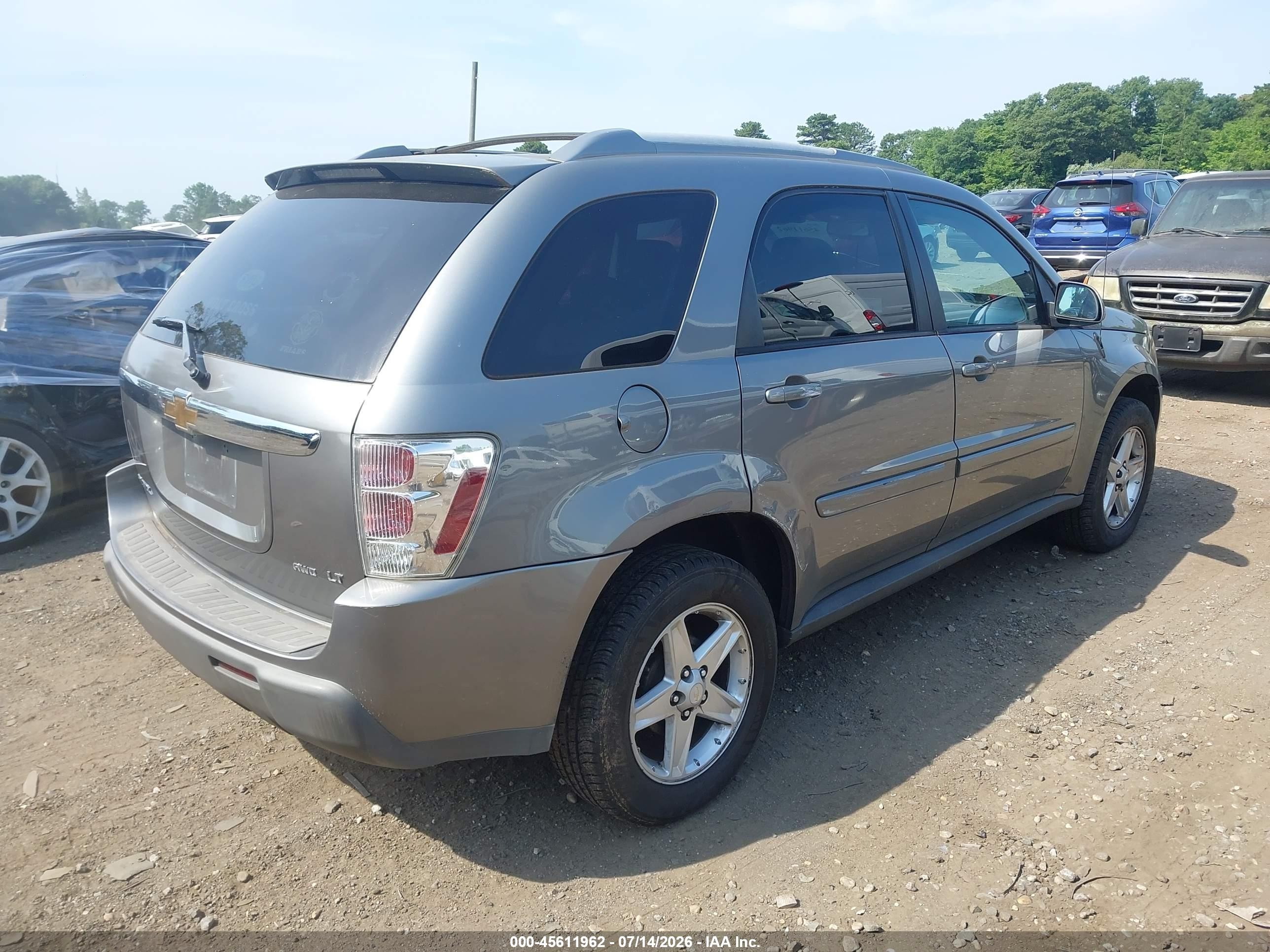 2006 Chevrolet Equinox Lt Gray vin: 2CNDL73F566185983