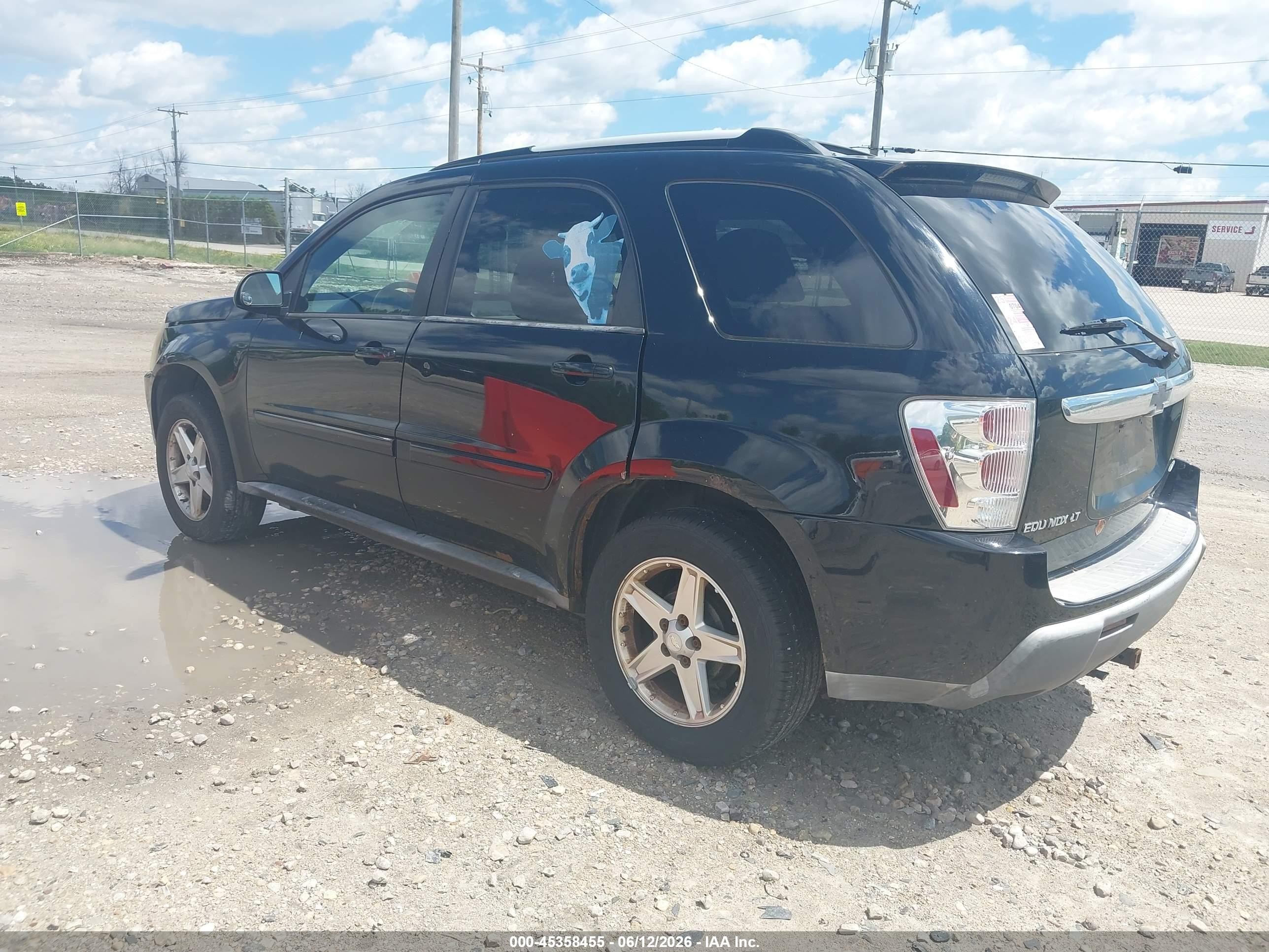 2005 Chevrolet Equinox Lt Black vin: 2CNDL73F656054348