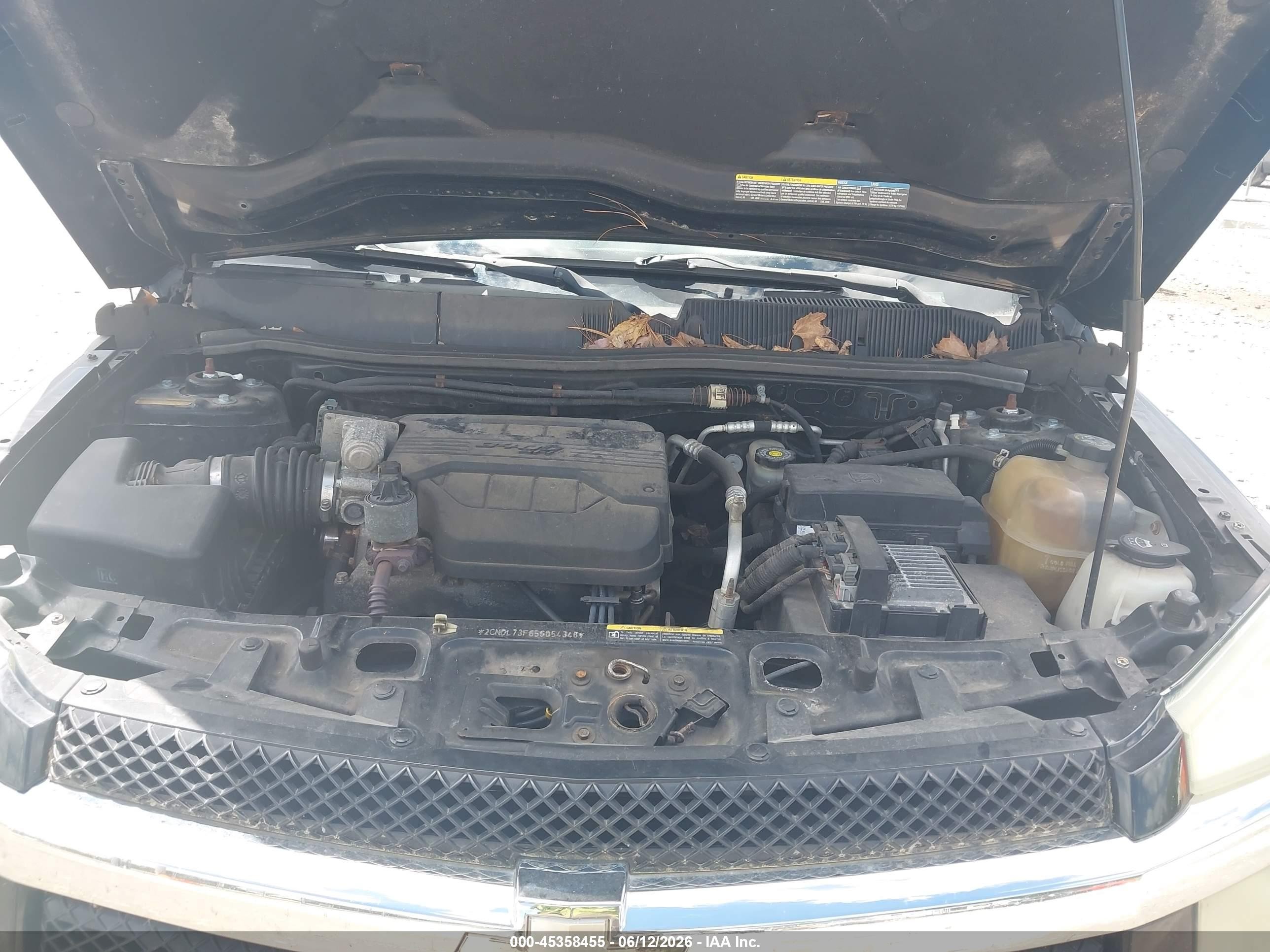2005 Chevrolet Equinox Lt Black vin: 2CNDL73F656054348