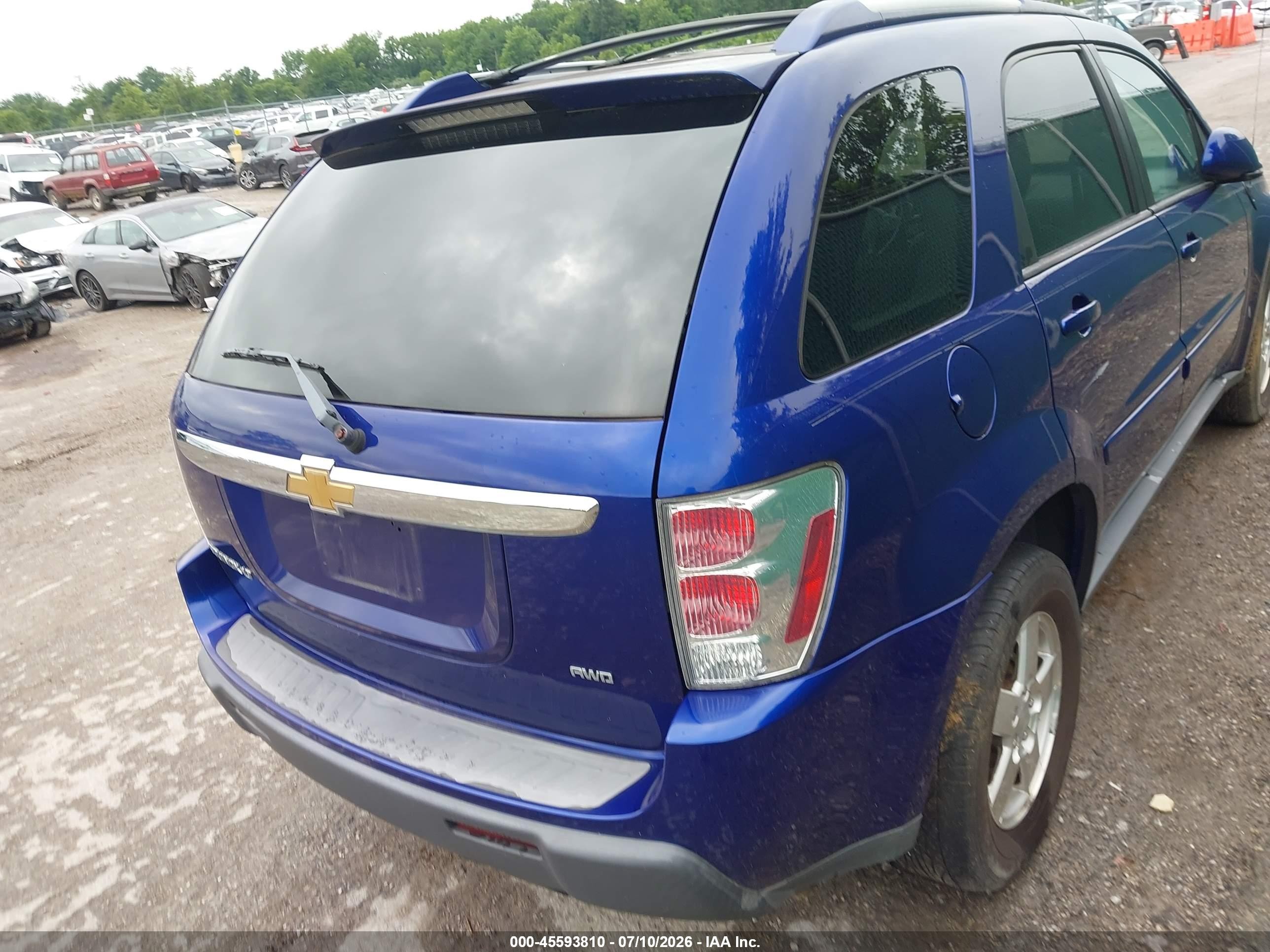 2006 Chevrolet Equinox Lt Blue vin: 2CNDL73F666131821